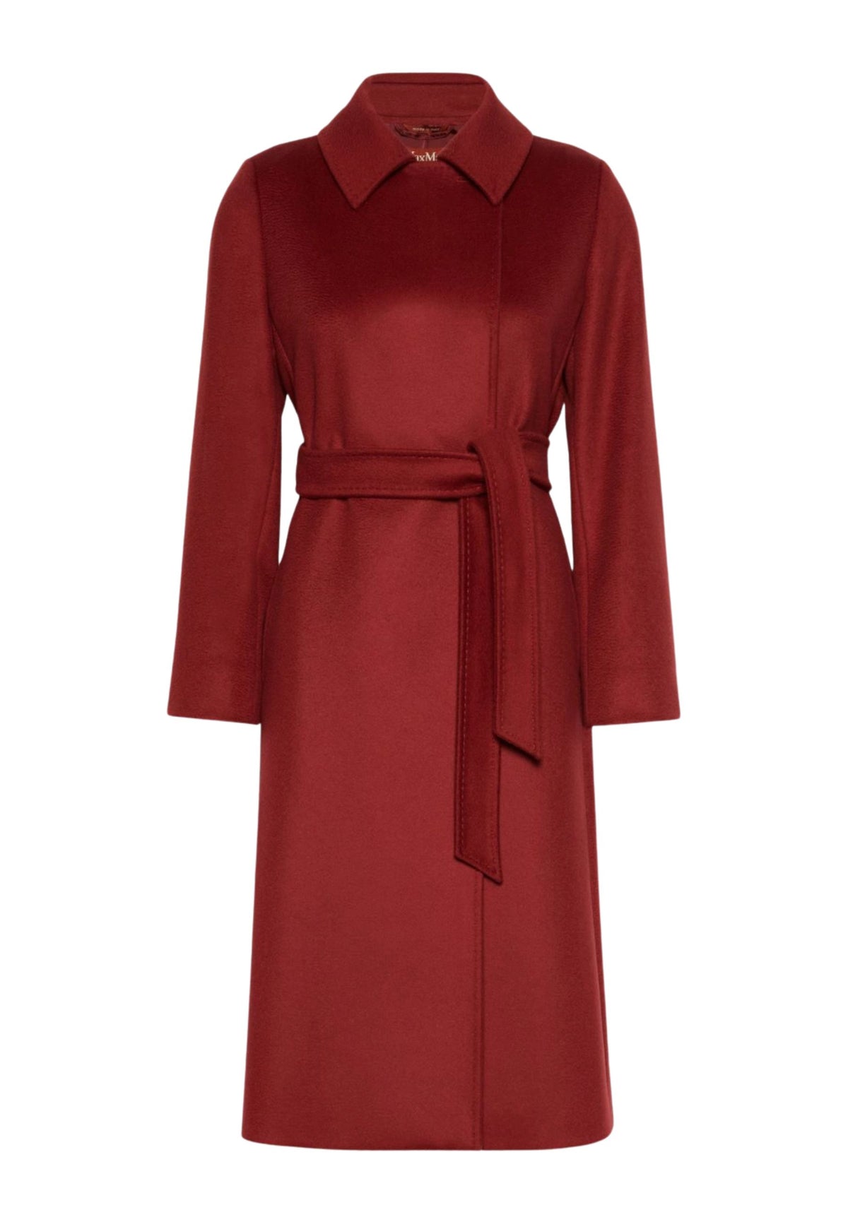 Max Mara Studio - Cappotto lungo doppiopetto con cintura 