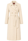 Max Mara Studio - Cappotto lungo in pura lana vergine con cintura