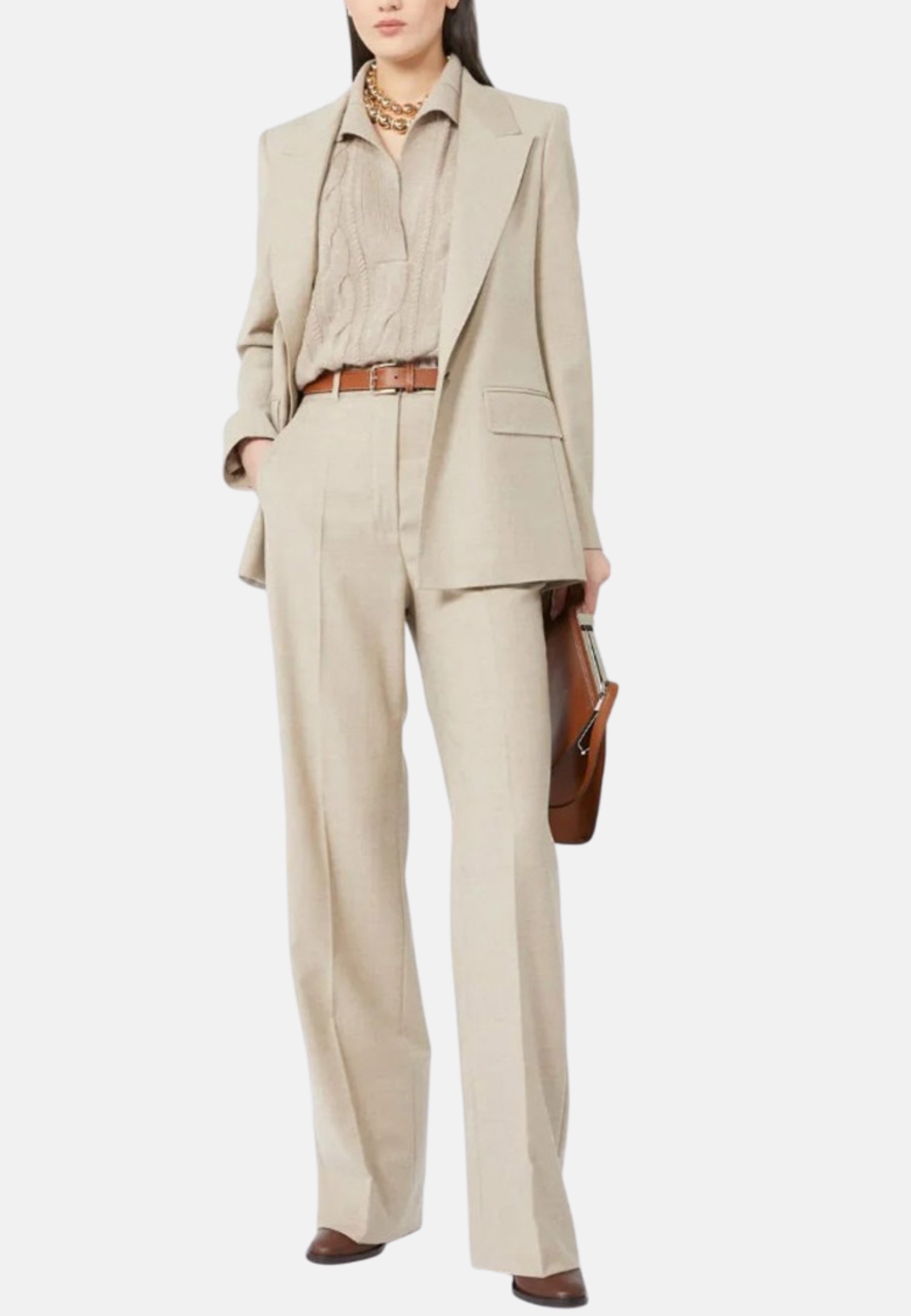 Blazer regular fit in flanella 