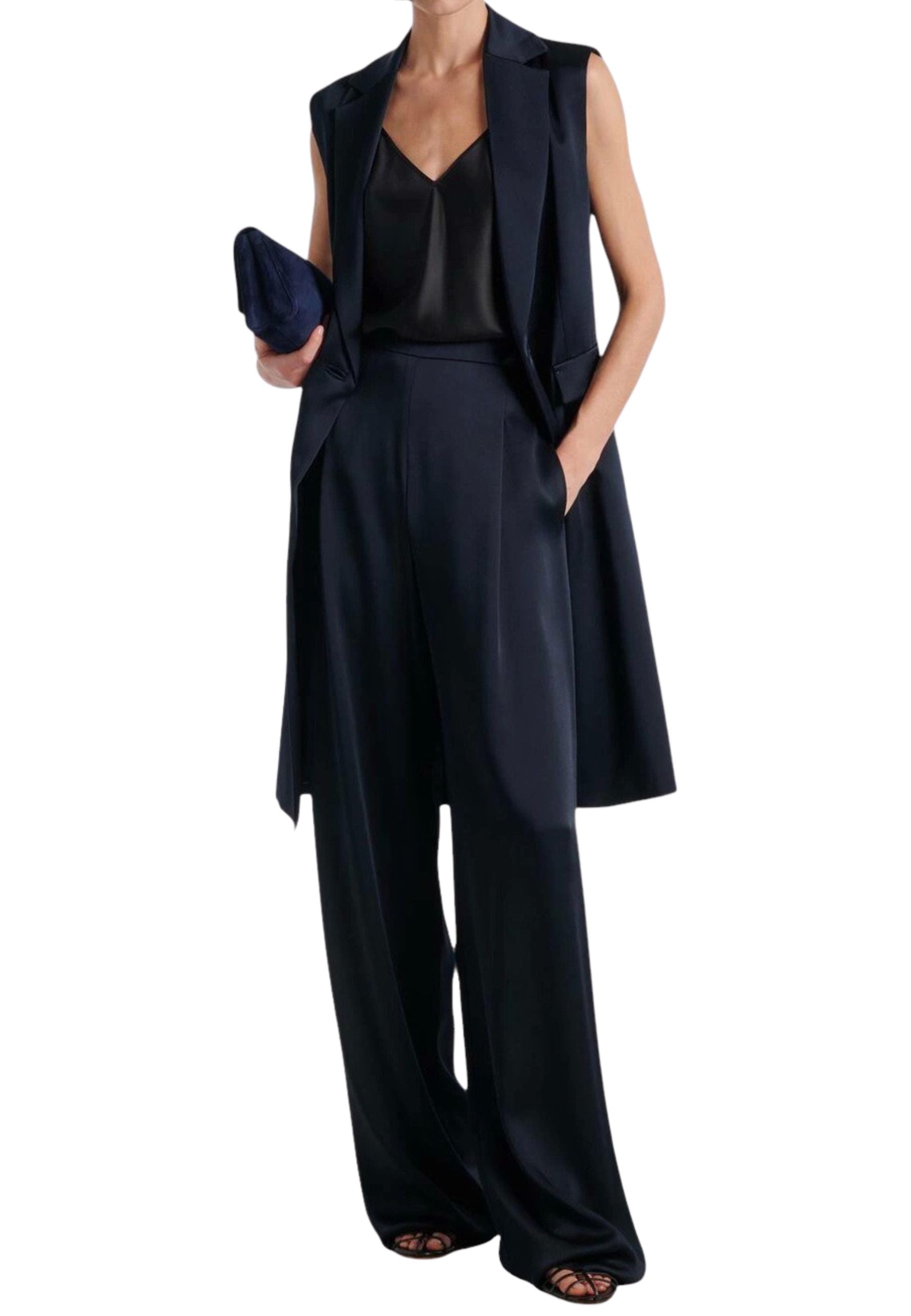 Max Mara - Pantaloni Dritto in acetato e viscosa 
