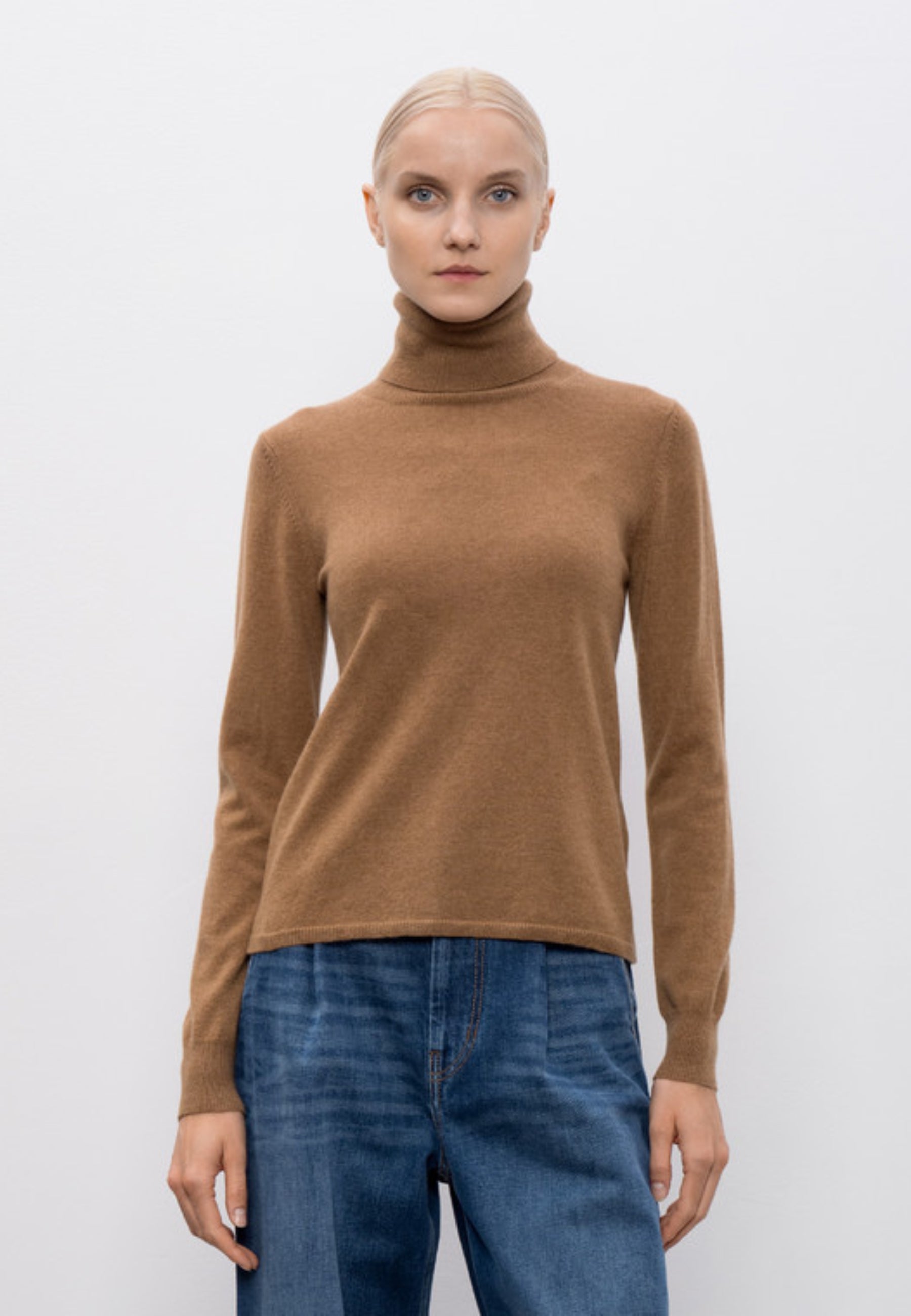Max Mara Studio EDUCATA - Maglia a Collo Alto in Lana e Cashmere 
