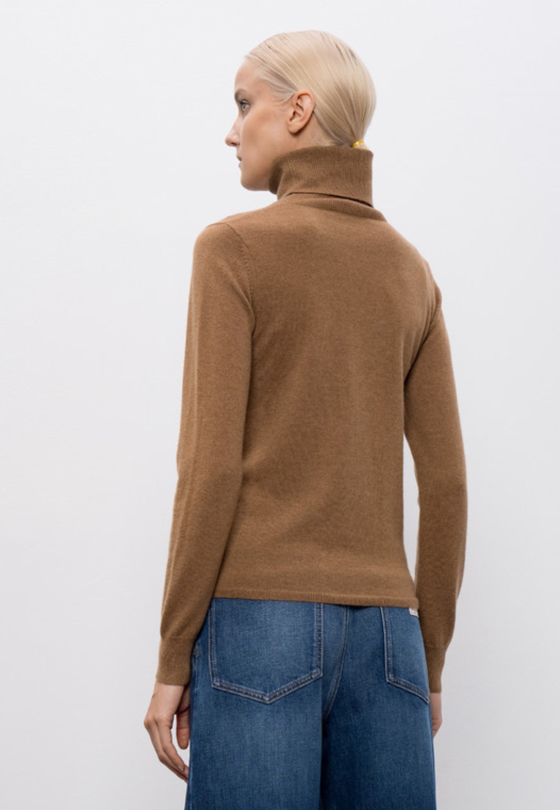 Max Mara Studio EDUCATA - Maglia a Collo Alto in Lana e Cashmere 