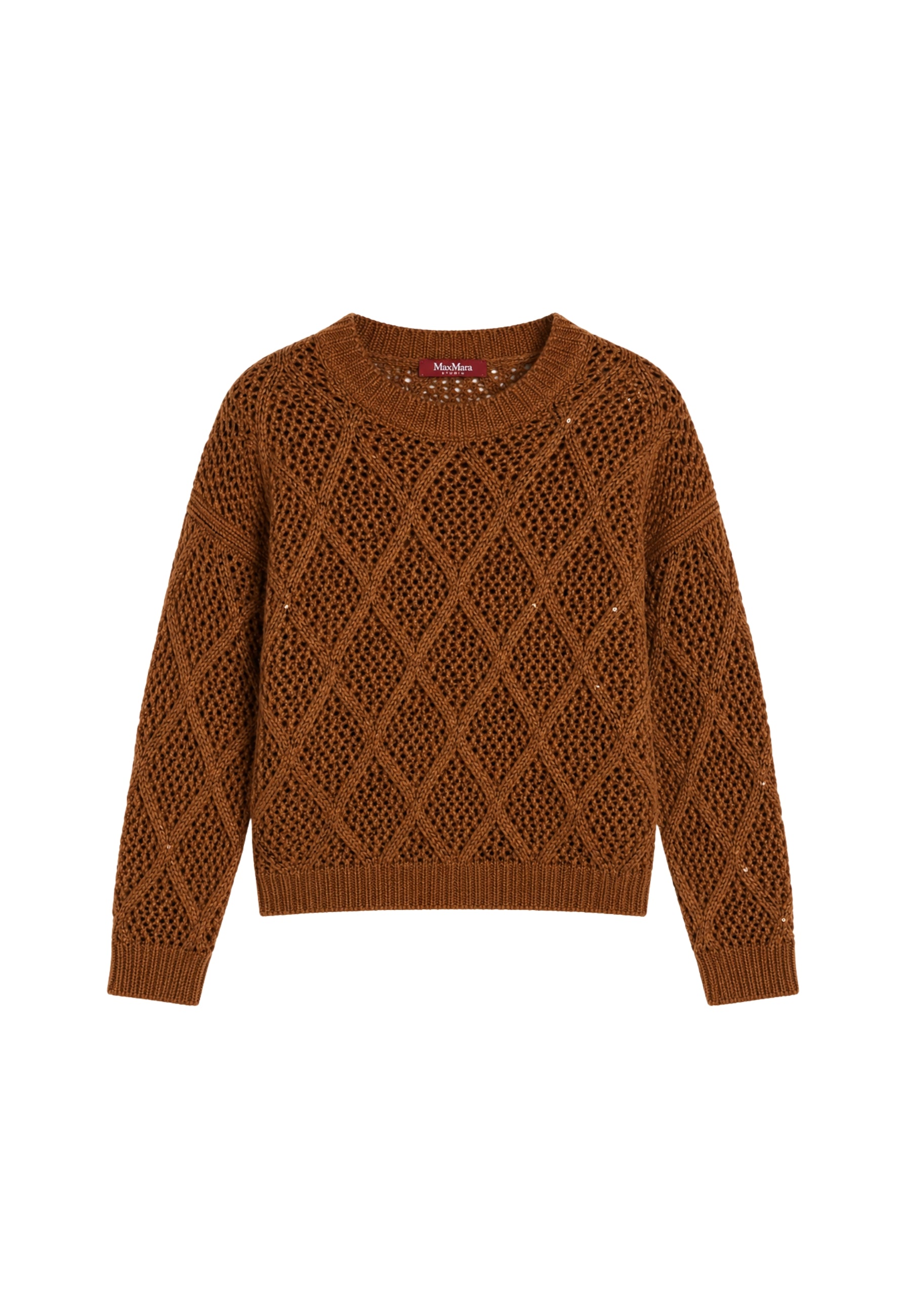 Max Mara Studio Ellade - Maglia in Lana e Cashmere con Paillettes 