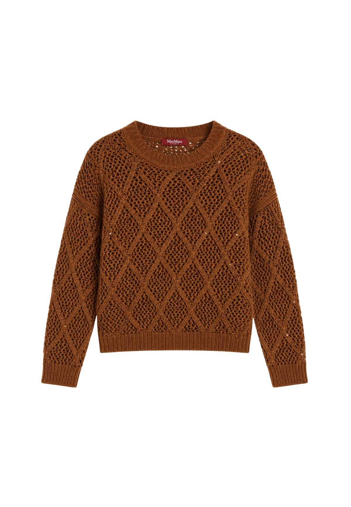 Max Mara Studio Ellade - Maglia in Lana e Cashmere con Paillettes 