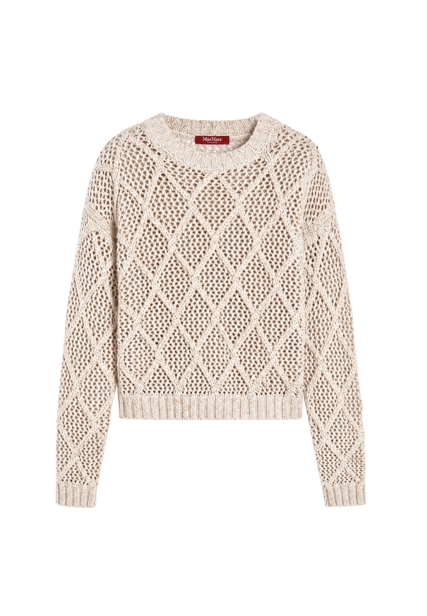 Max Mara Studio Ellade - Maglia in Lana e Cashmere con Paillettes 