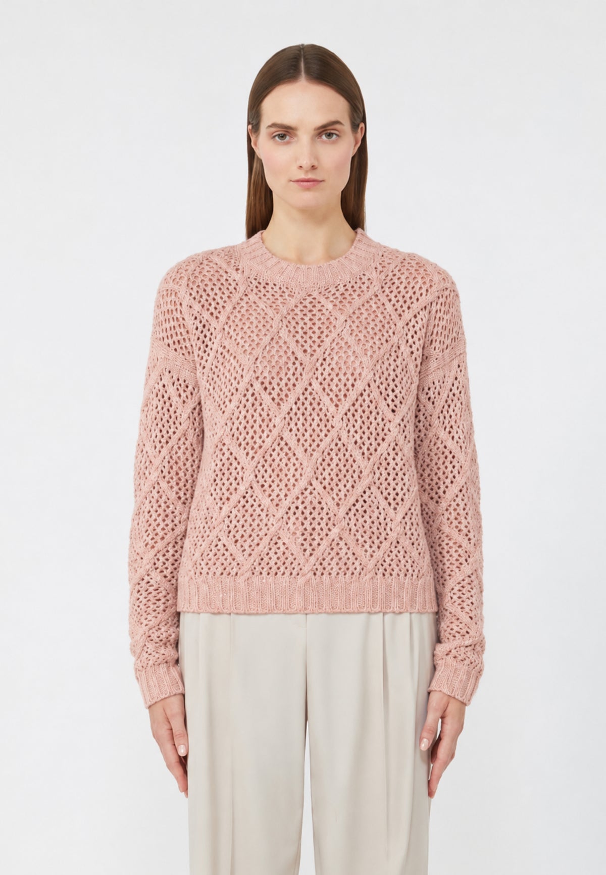Max Mara Studio Ellade - Maglia in Lana e Cashmere con Paillettes 
