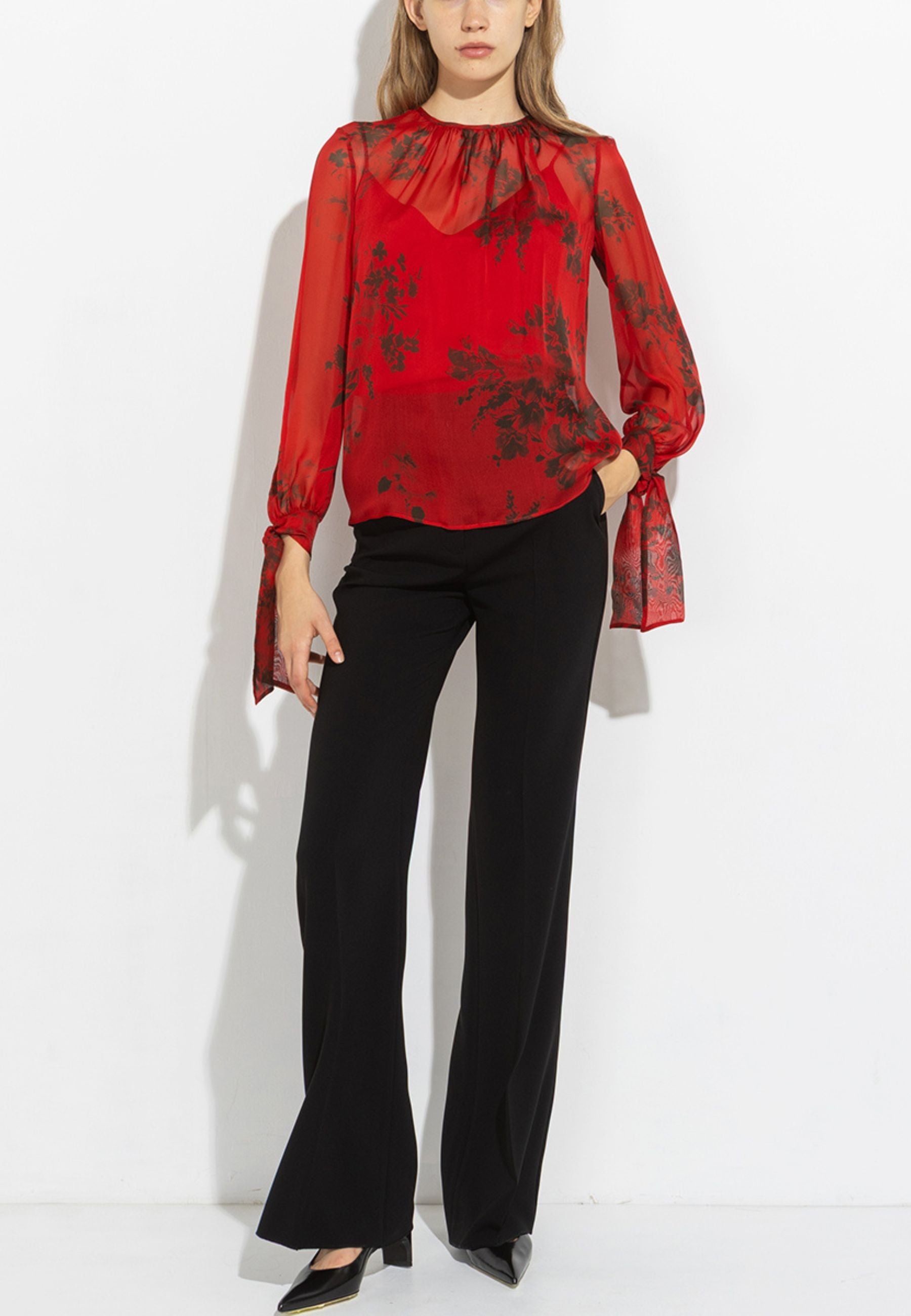 Max Mara Studio - Blusa Fabia in chiffon di seta 