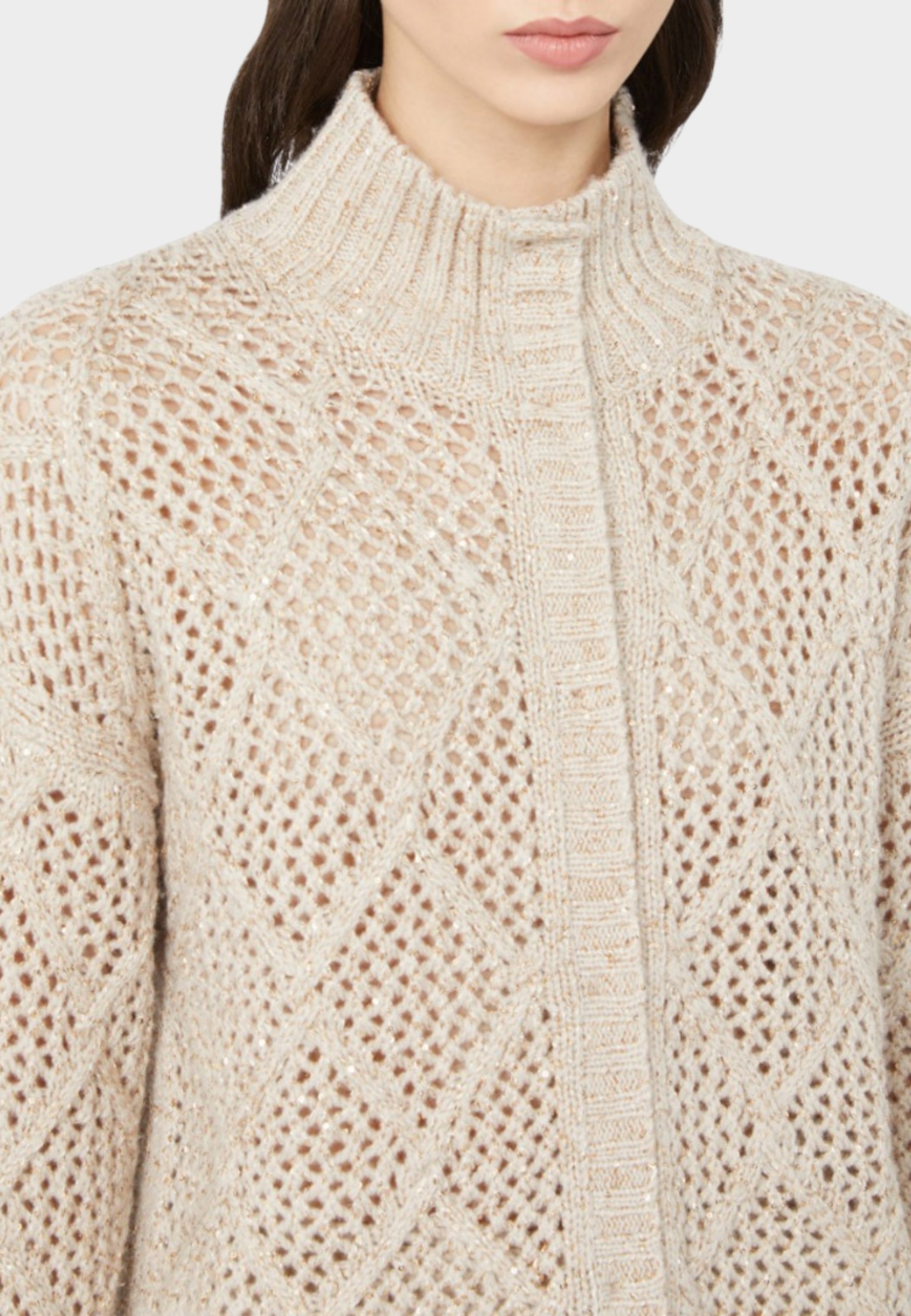 Max Mara Studio Ghinea - Cardigan in Lana e Cashmere con Paillettes 