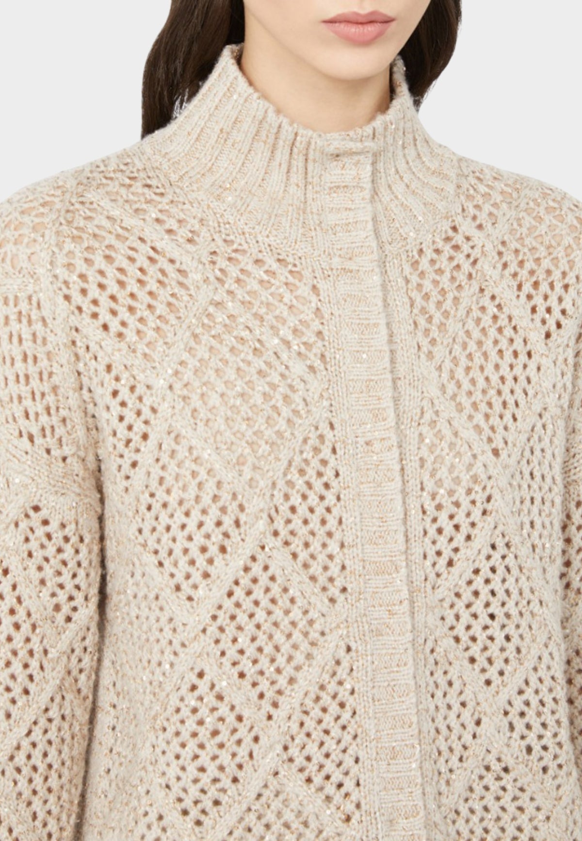 Max Mara Studio Ghinea - Cardigan in Lana e Cashmere con Paillettes 