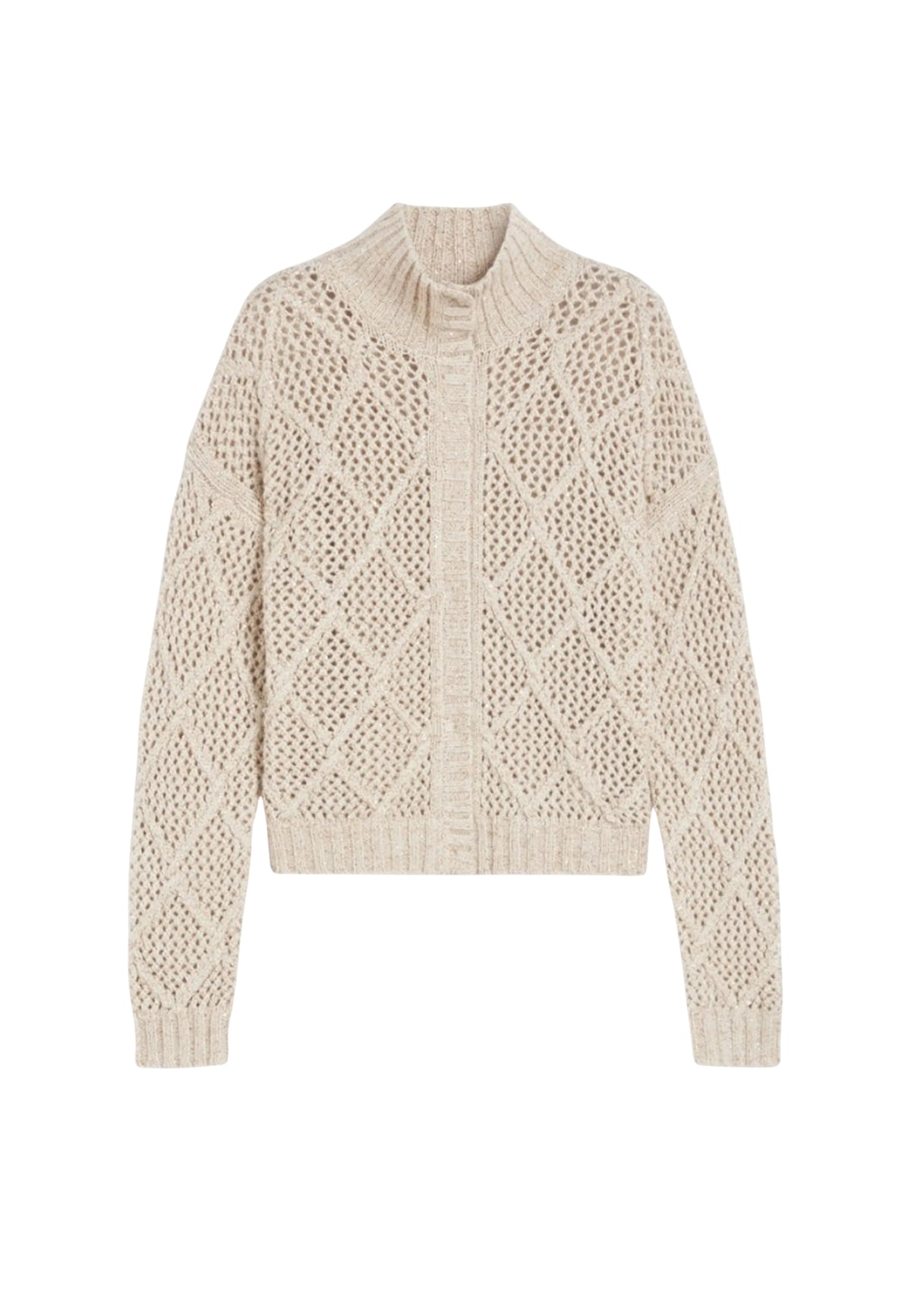 Max Mara Studio Ghinea - Cardigan in Lana e Cashmere con Paillettes 