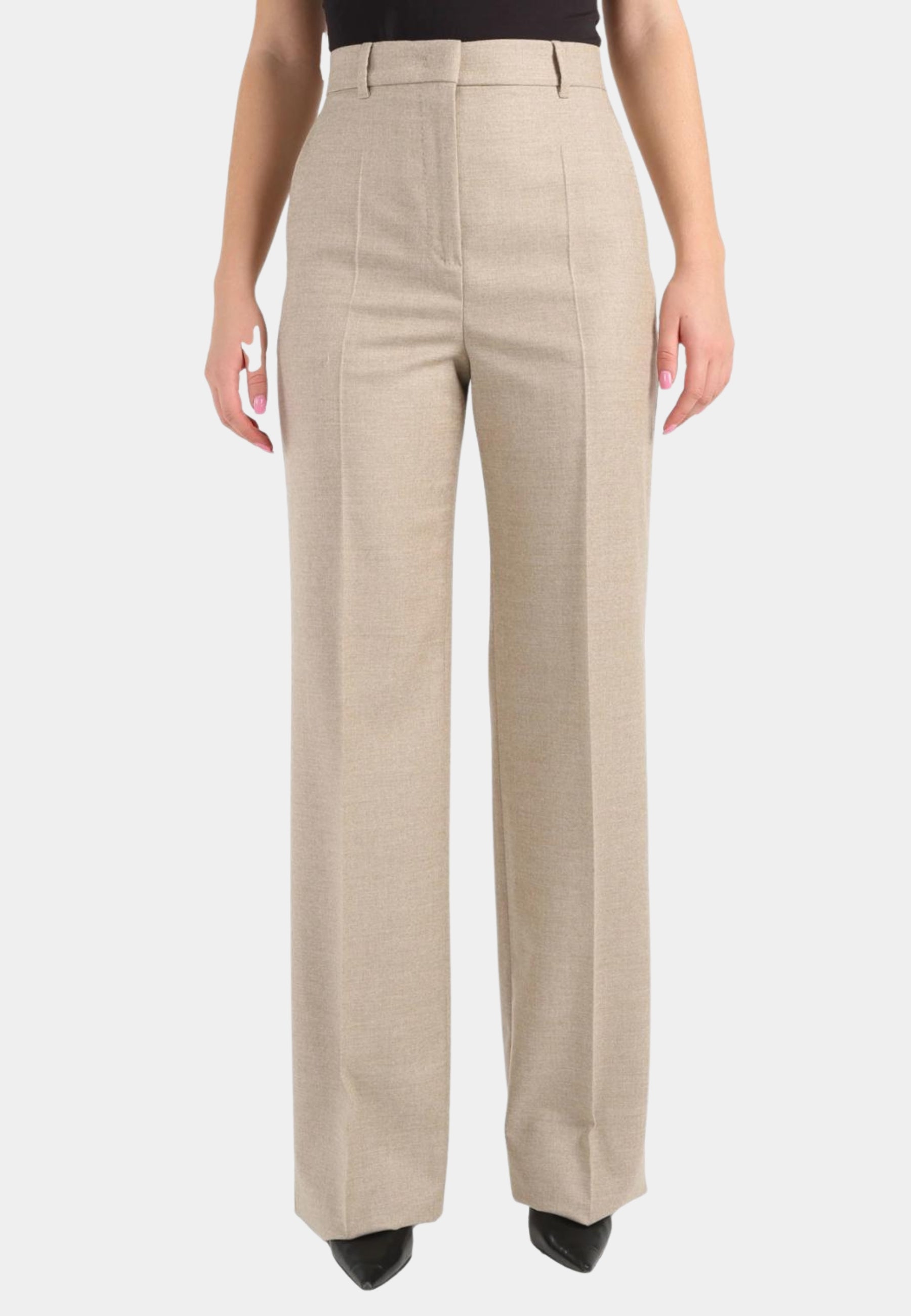 MAX MARA STUDIO - Pantalone Lambro in Lana Vergine 