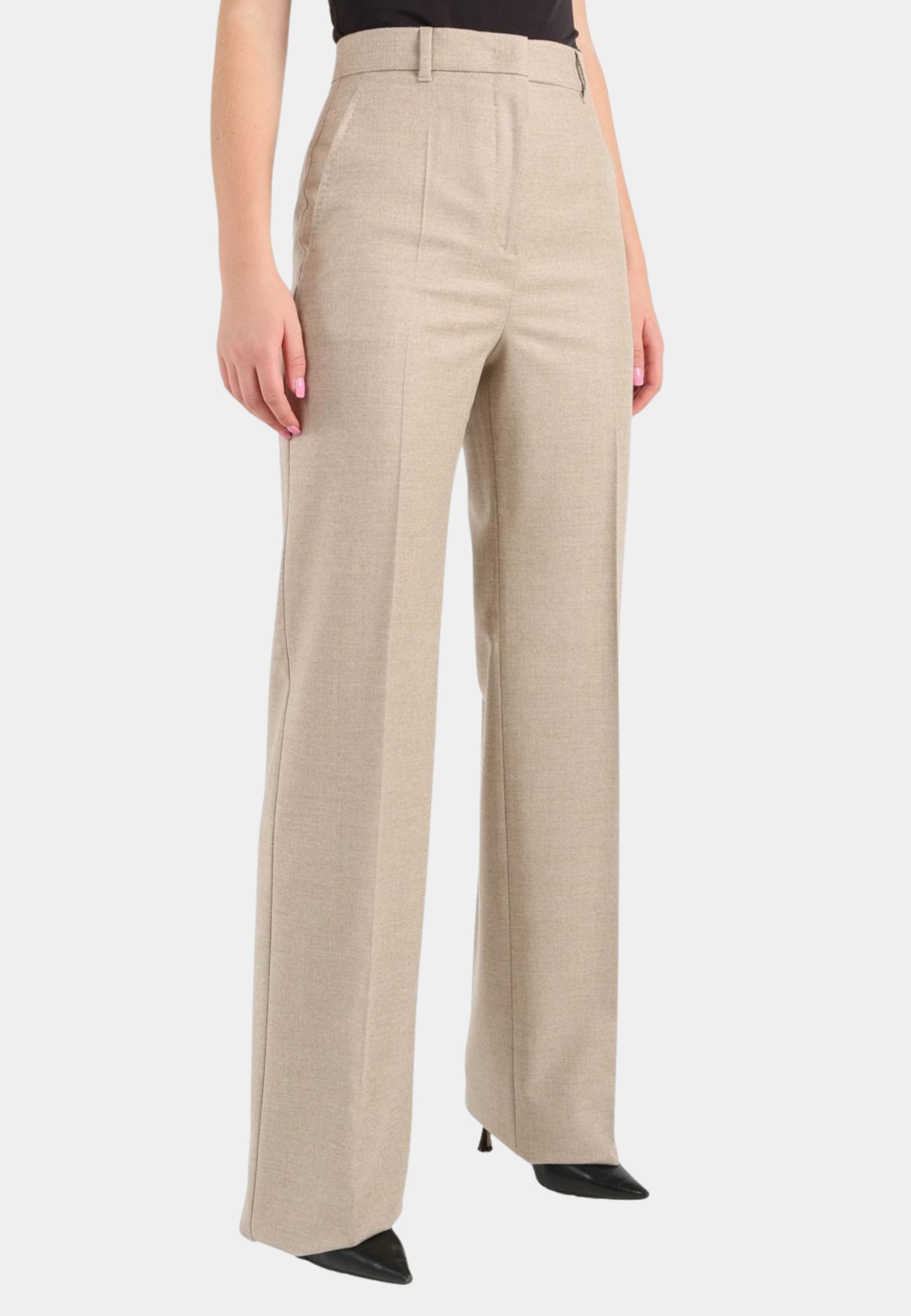 MAX MARA STUDIO - Pantalone Lambro in Lana Vergine 