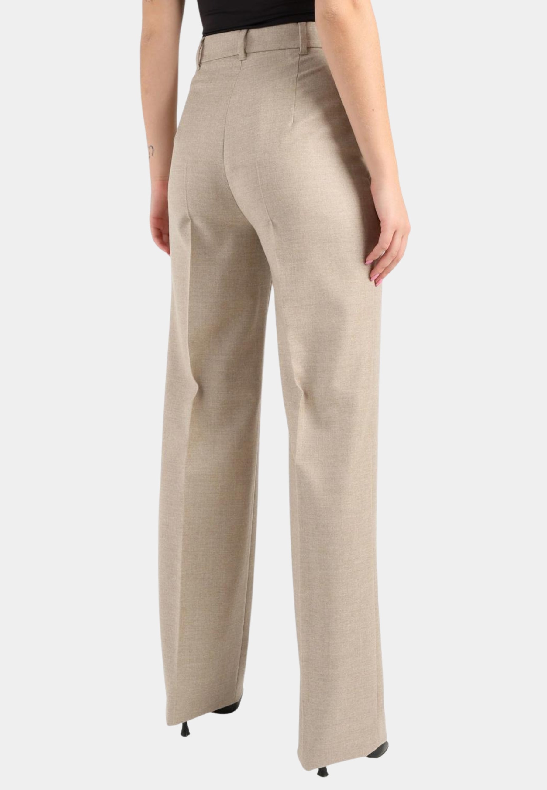 MAX MARA STUDIO - Pantalone Lambro in Lana Vergine 