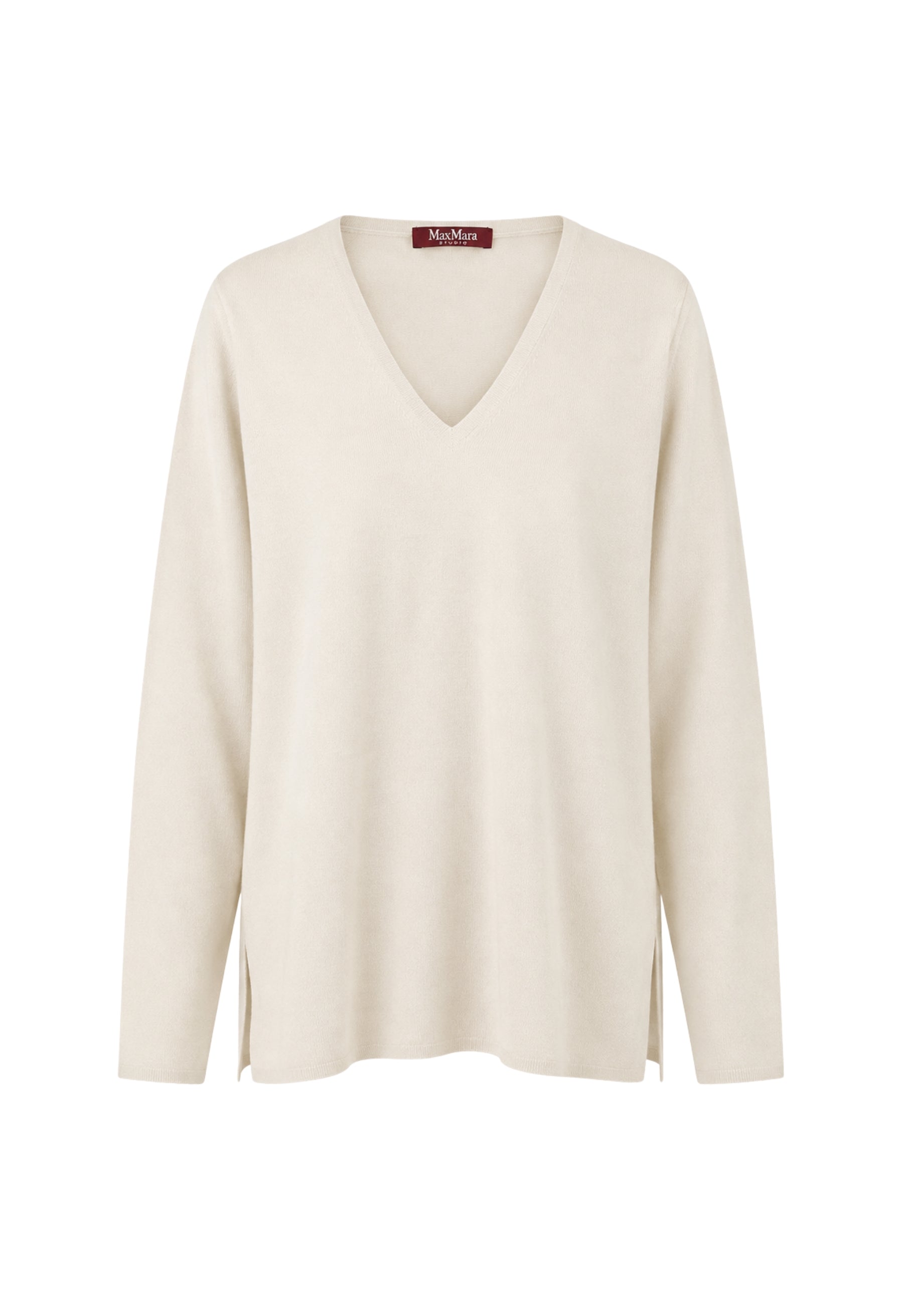 Max Mara Studio - Maglia Donna Scollo a V in Viscosa 