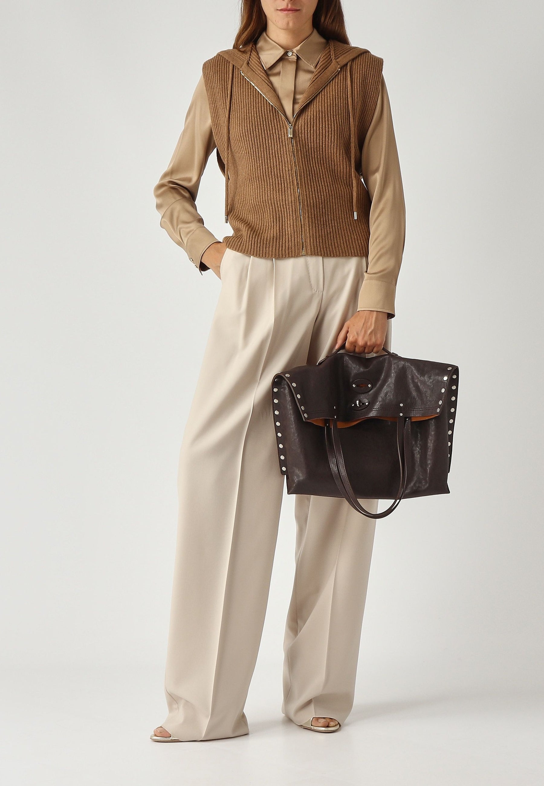MAX MARA STUDIO - Gilet Mescal in Lana e Cachemire 