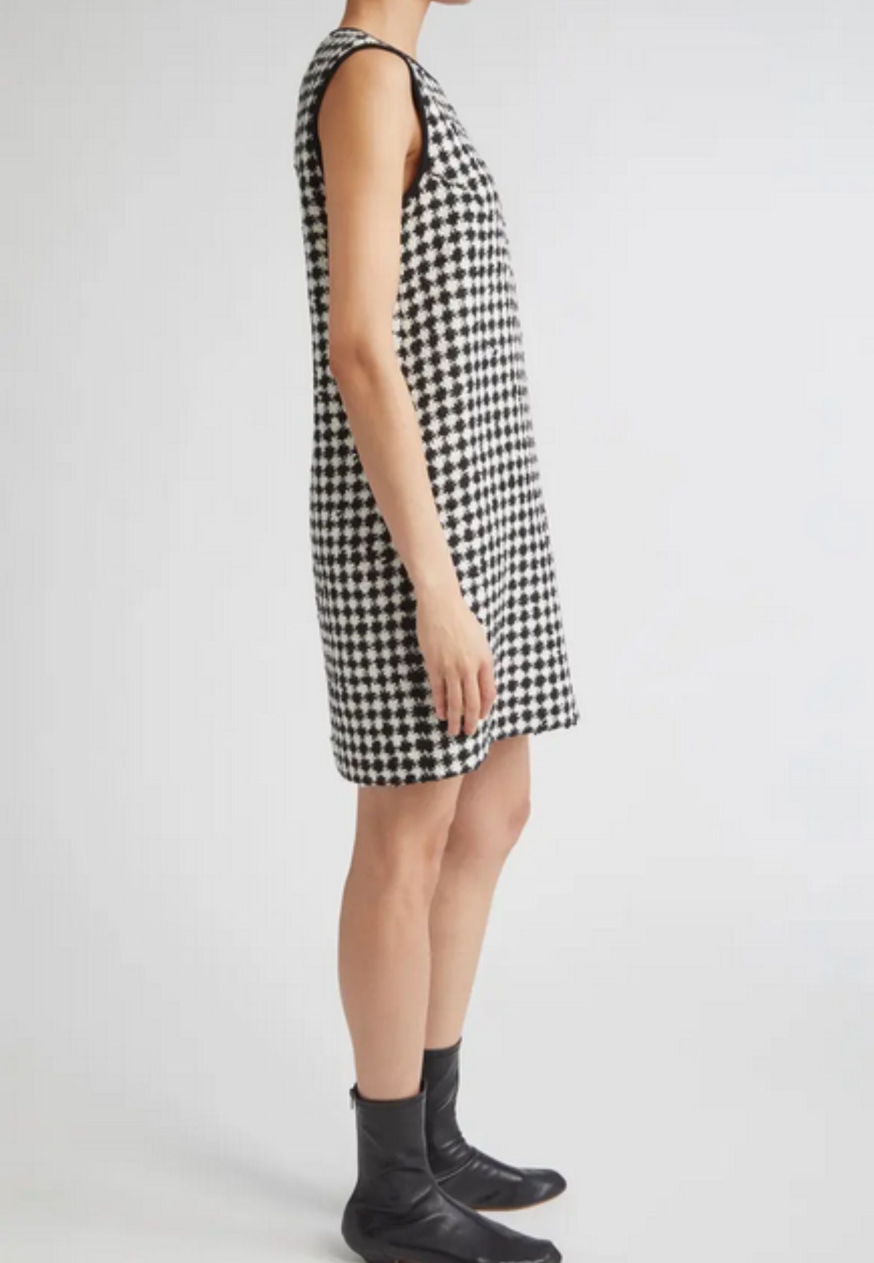 Max Mara Studio - Abito shift in tweed pied-de-poule 