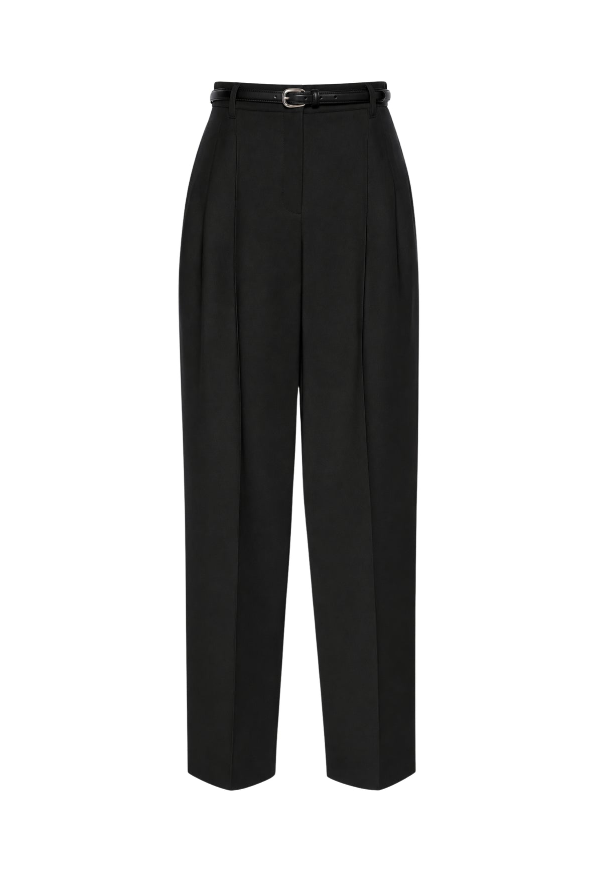 Pantalone fluido in cotone crêpe 