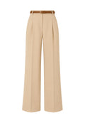 Max Mara Studio Pantalone in Cotone Crêpe con Cintura