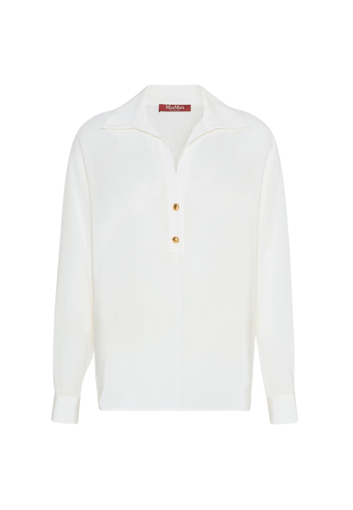 Max Mara Studio Camicia in Crêpe de Chine di Seta 