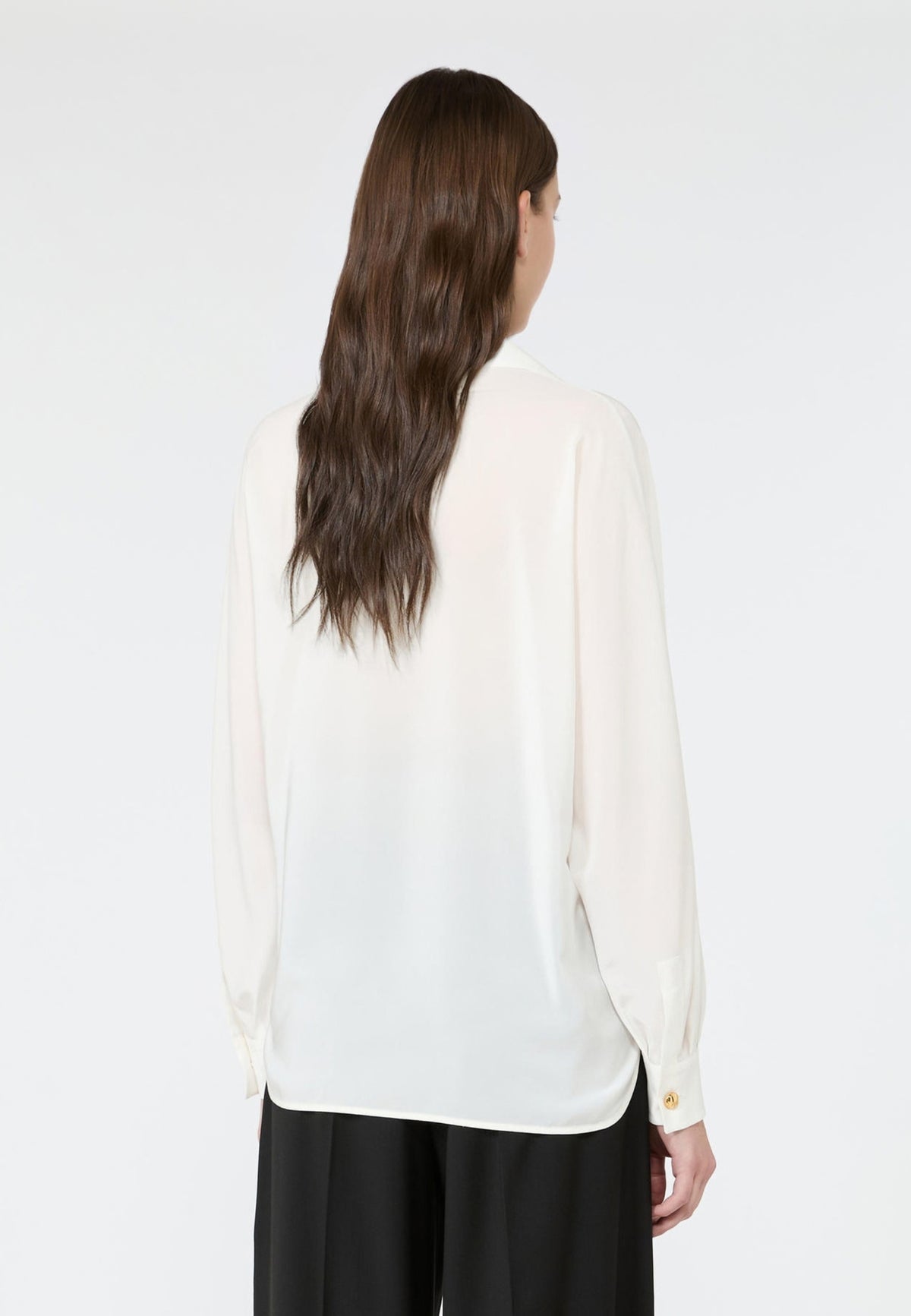 Max Mara Studio Camicia in Crêpe de Chine di Seta 