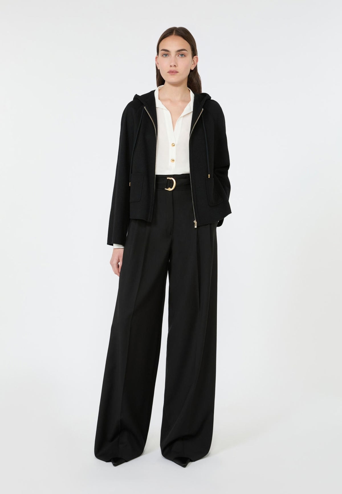 Max Mara Studio Camicia in Crêpe de Chine di Seta 