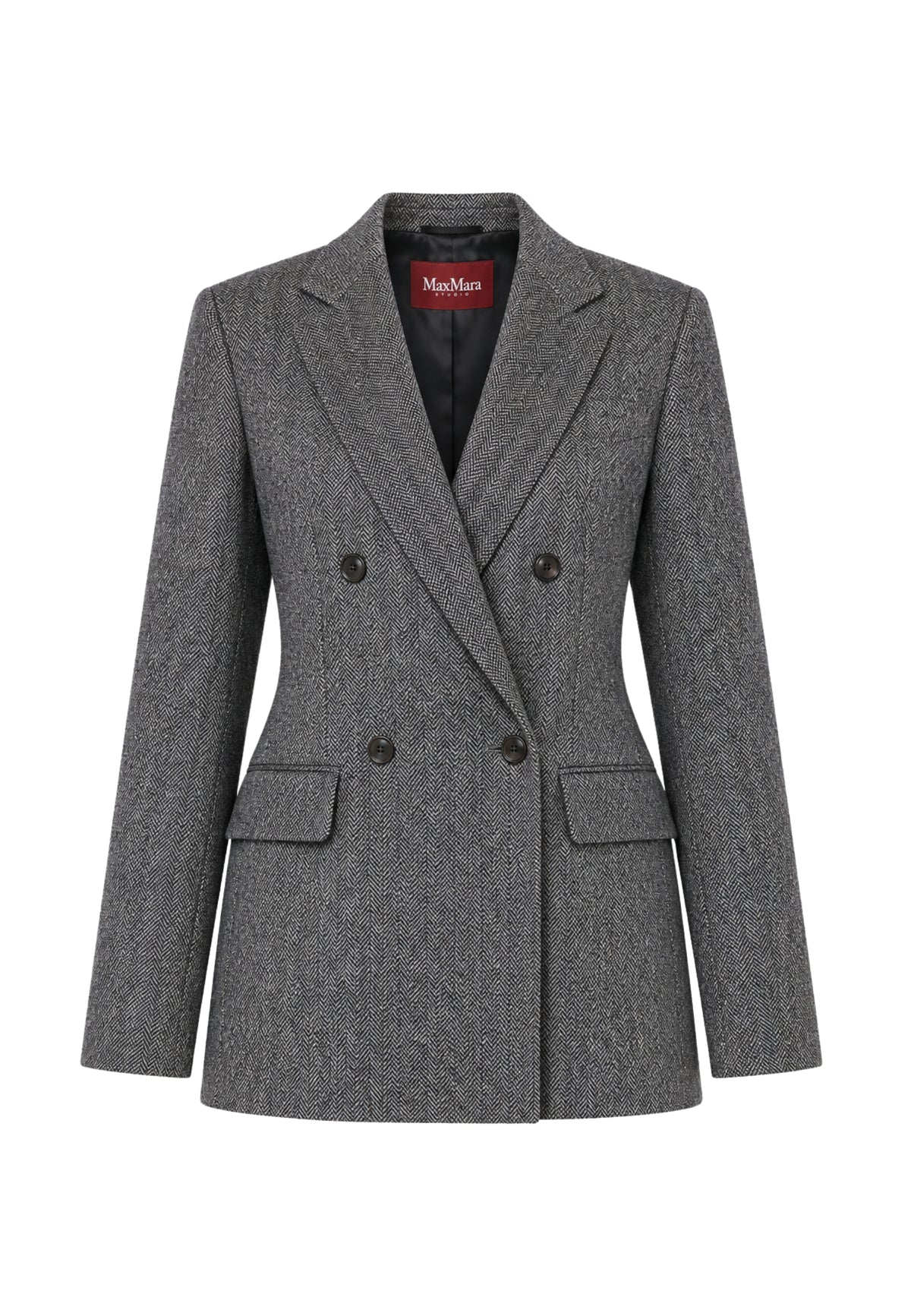 Max Mara Studio - Blazer doppiopetto in jersey jacquard 