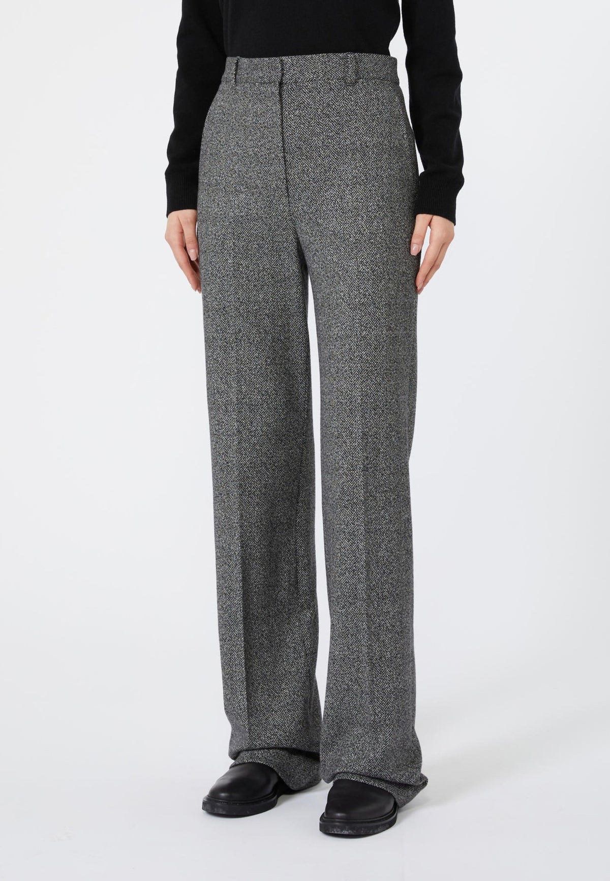 Max Mara Studio Pantalone Sartoriale in Jersey Jacquard 
