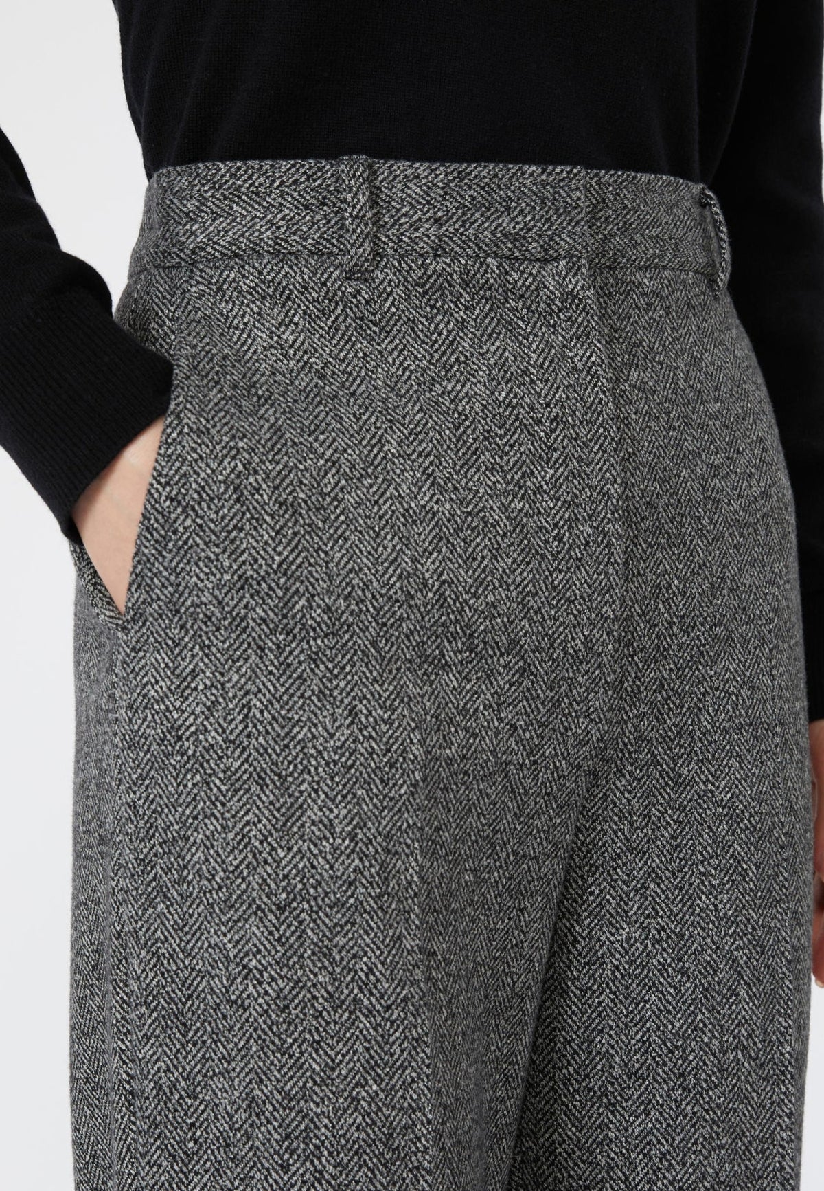 Max Mara Studio Pantalone Sartoriale in Jersey Jacquard 