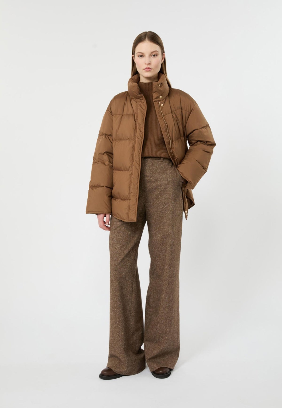 Max Mara Studio Pantalone in Mista Lana e Seta 