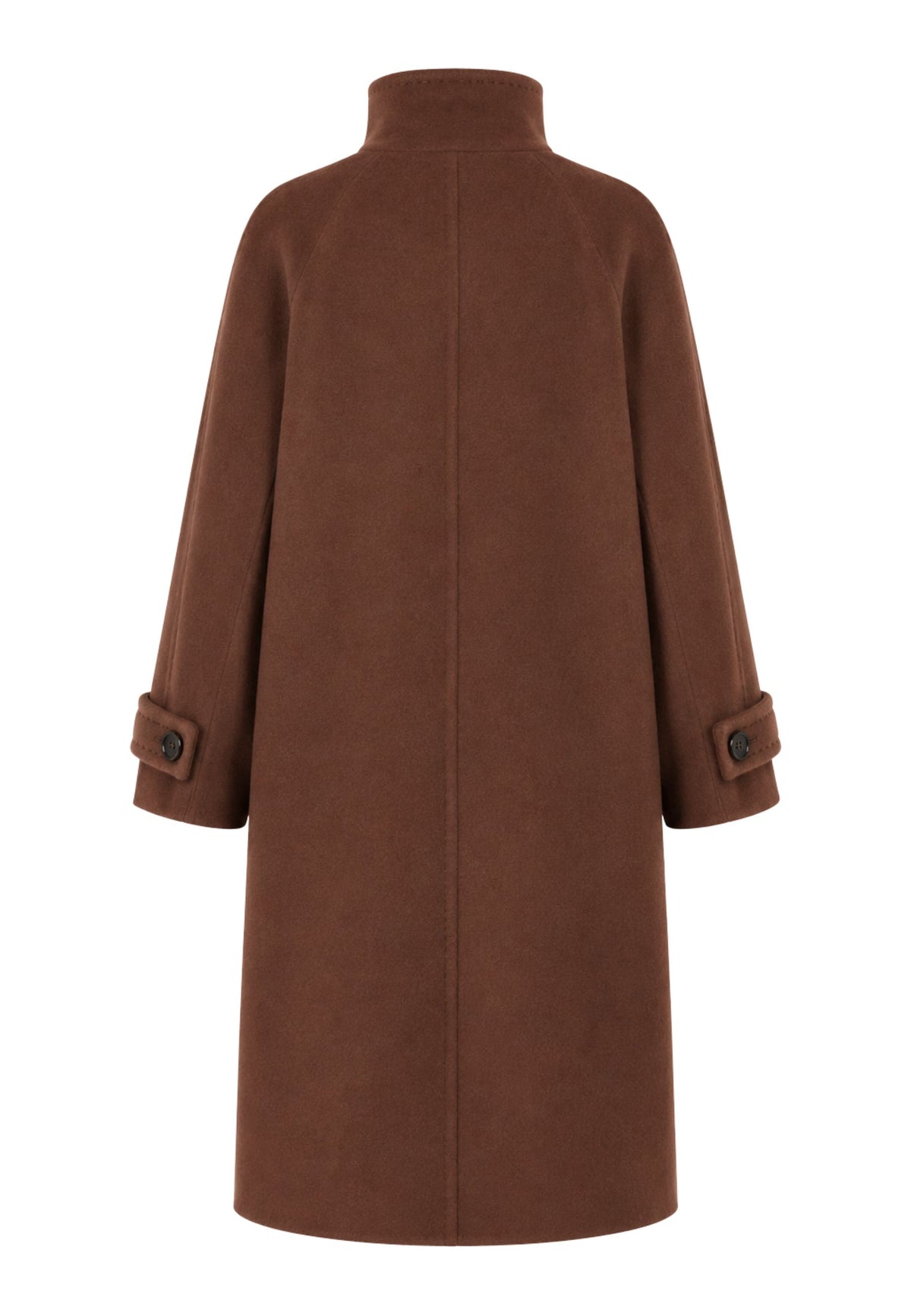 Max Mara Studio Cappotto Giunchi in Alpaca e Lana 