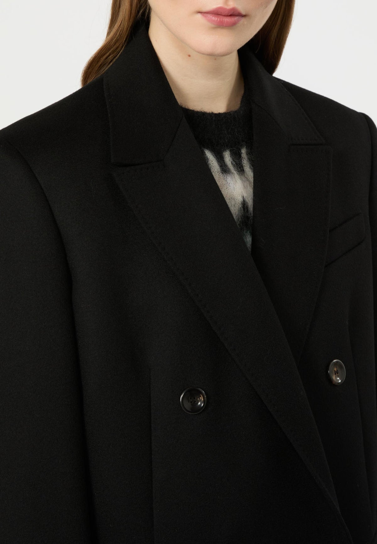 Max Mara Studio - Blazer doppiopetto in pura lana 