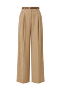 Max Mara Studio Pantalone Maschile in Flanella di Lana