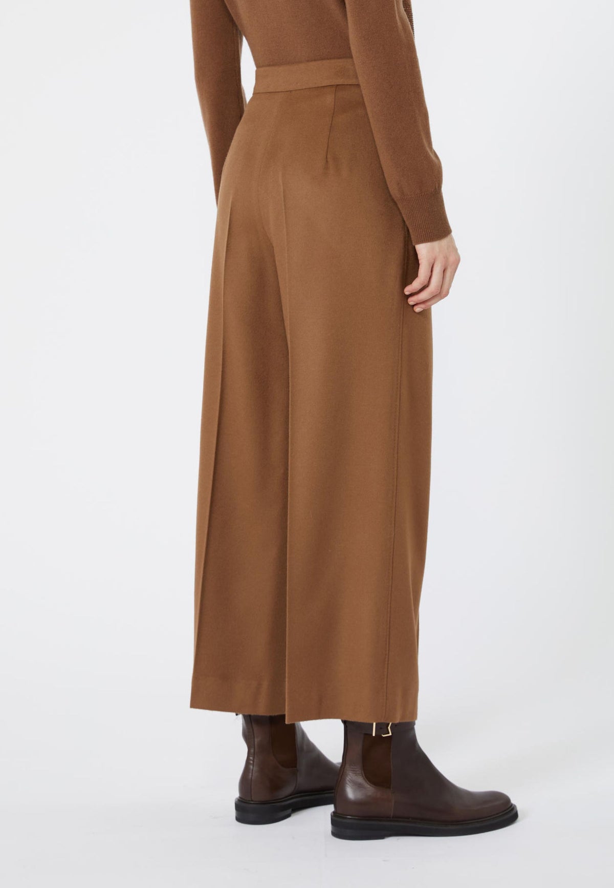 Max Mara Studio Pantalone Wide Leg in Pura Lana 