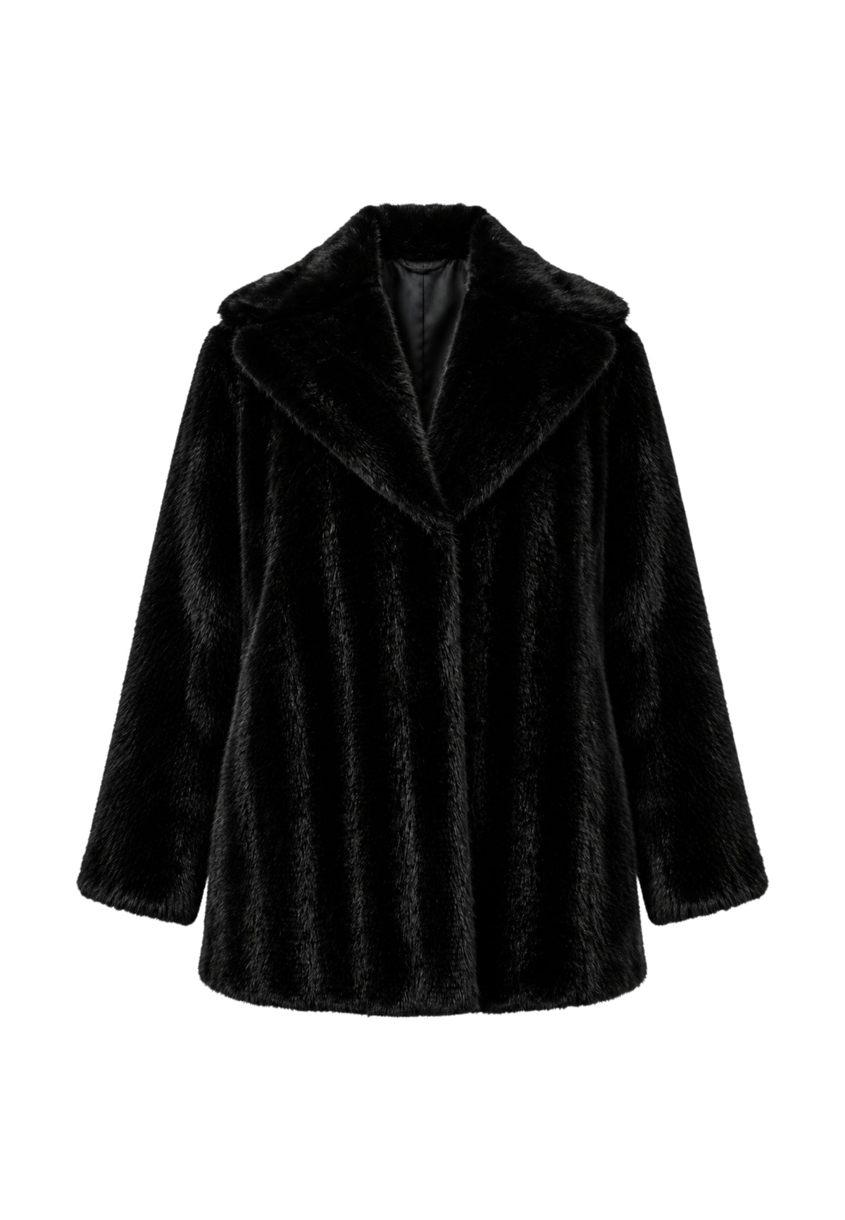 Max Mara Studio Cappotto Corto Svasato in Tessuto Soffice 