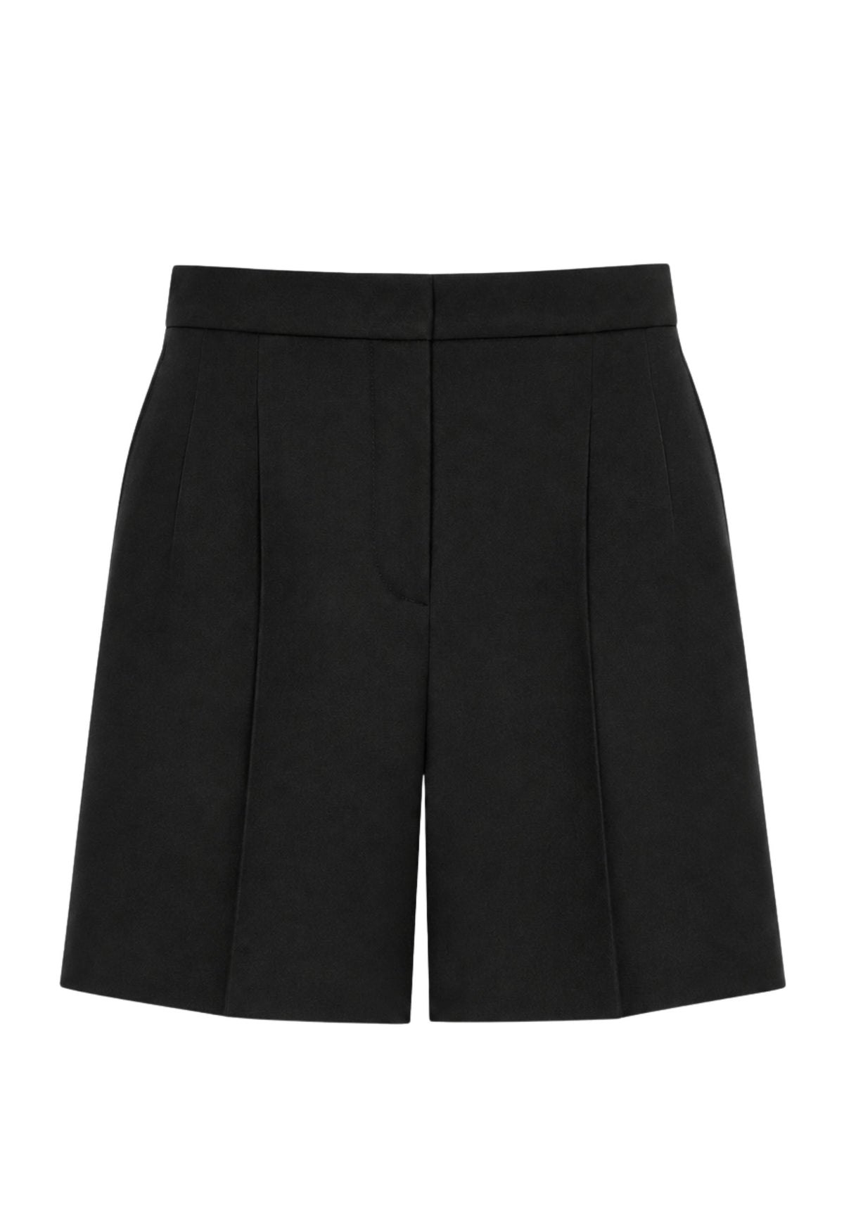 Max Mara Studio Short in Drap di Pura Lana 