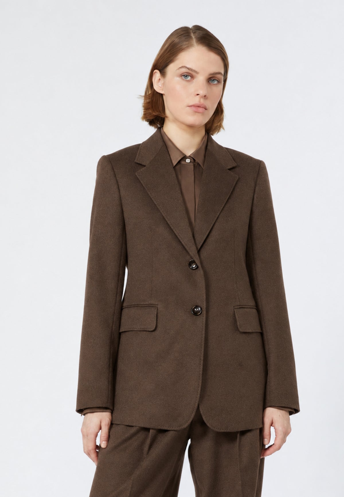 Max Mara Studio - Blazer monopetto in pura lana vergine 
