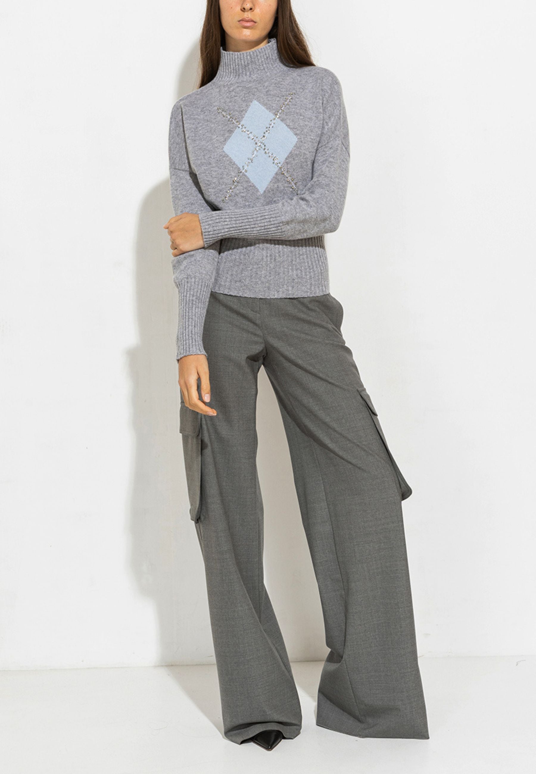 Max Mara Studio Nuccia - Maglia Dolcevita in Lana e Cashmere 