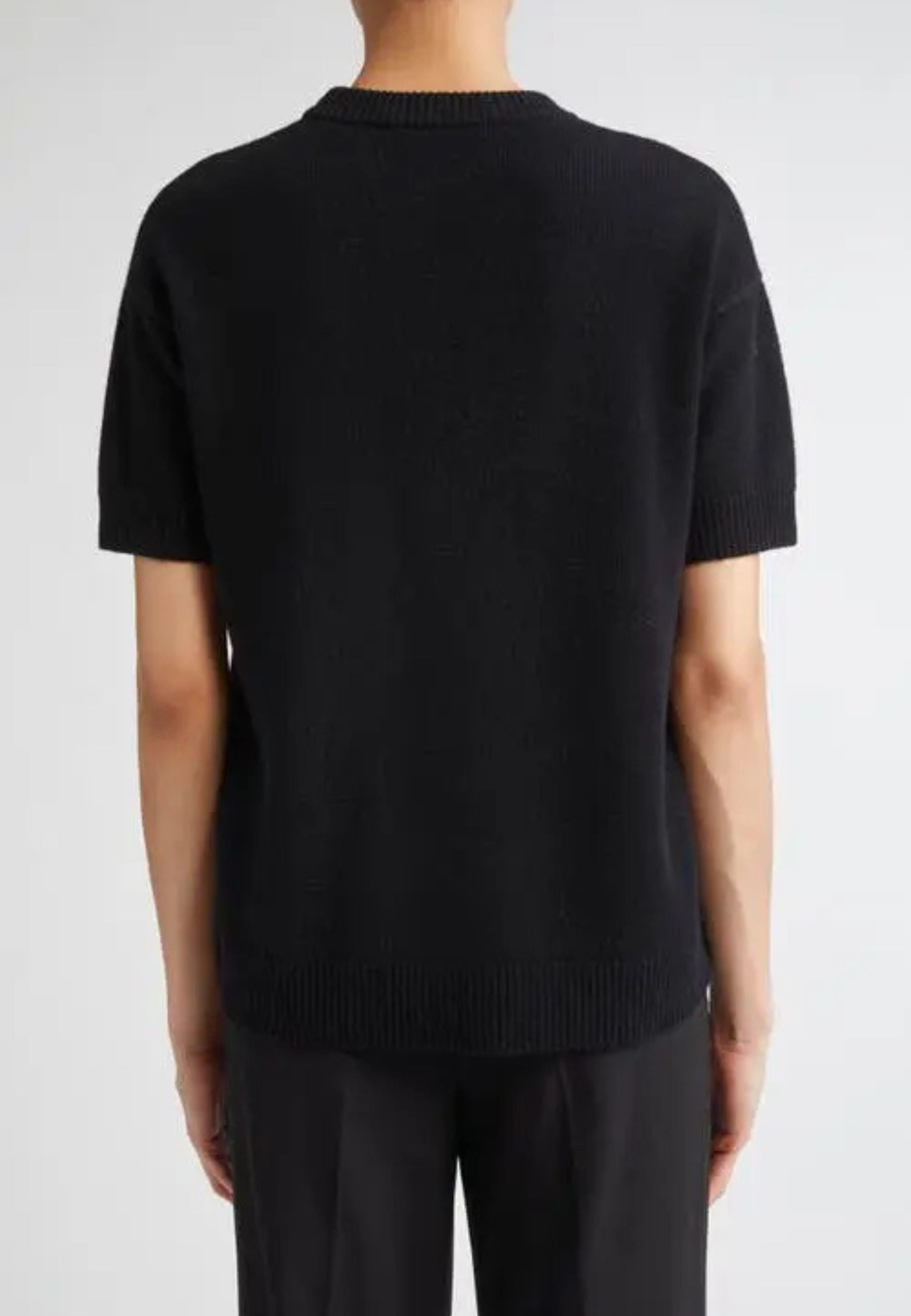 MAX MARA STUDIO - Maglia OBLÒ in lana e cashmere con piume e cristalli 