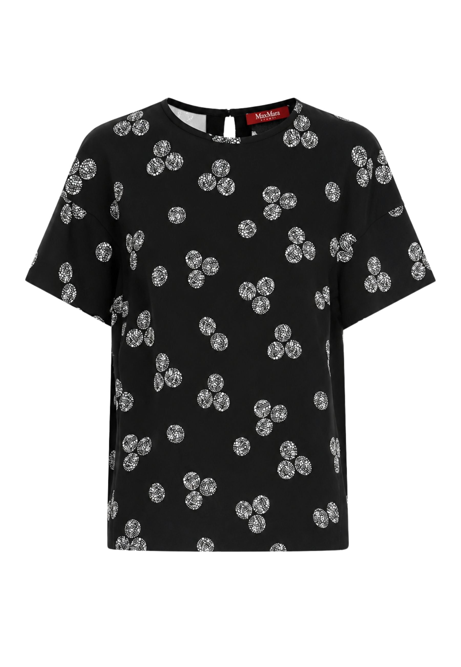 MAX MARA STUDIO T-shirt in tessuto tecnico con stampa all-over 