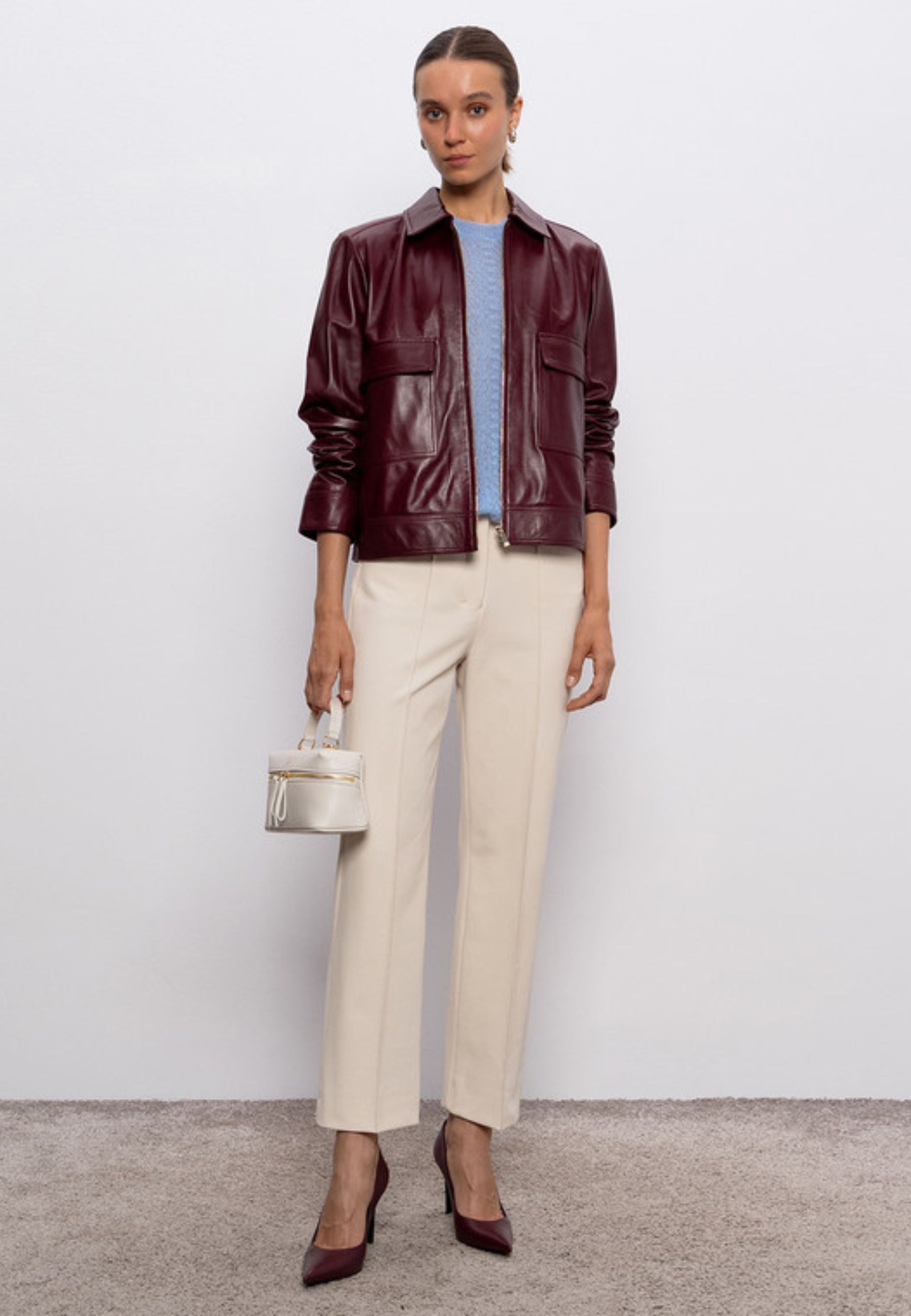 Max Mara Studio Terzo Maglia in mohair traforato blu 