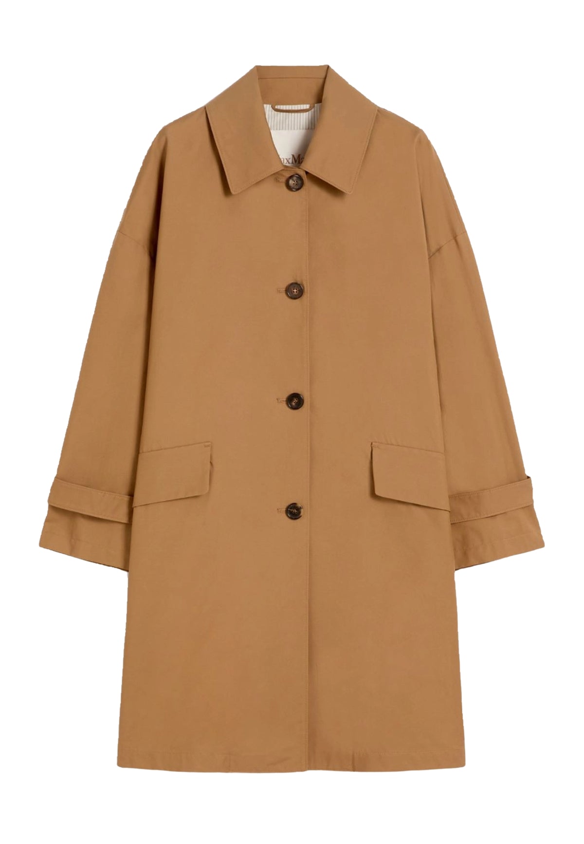 Trench Max Mara The Cube MTCPETALI in Gabardina - Marrone 