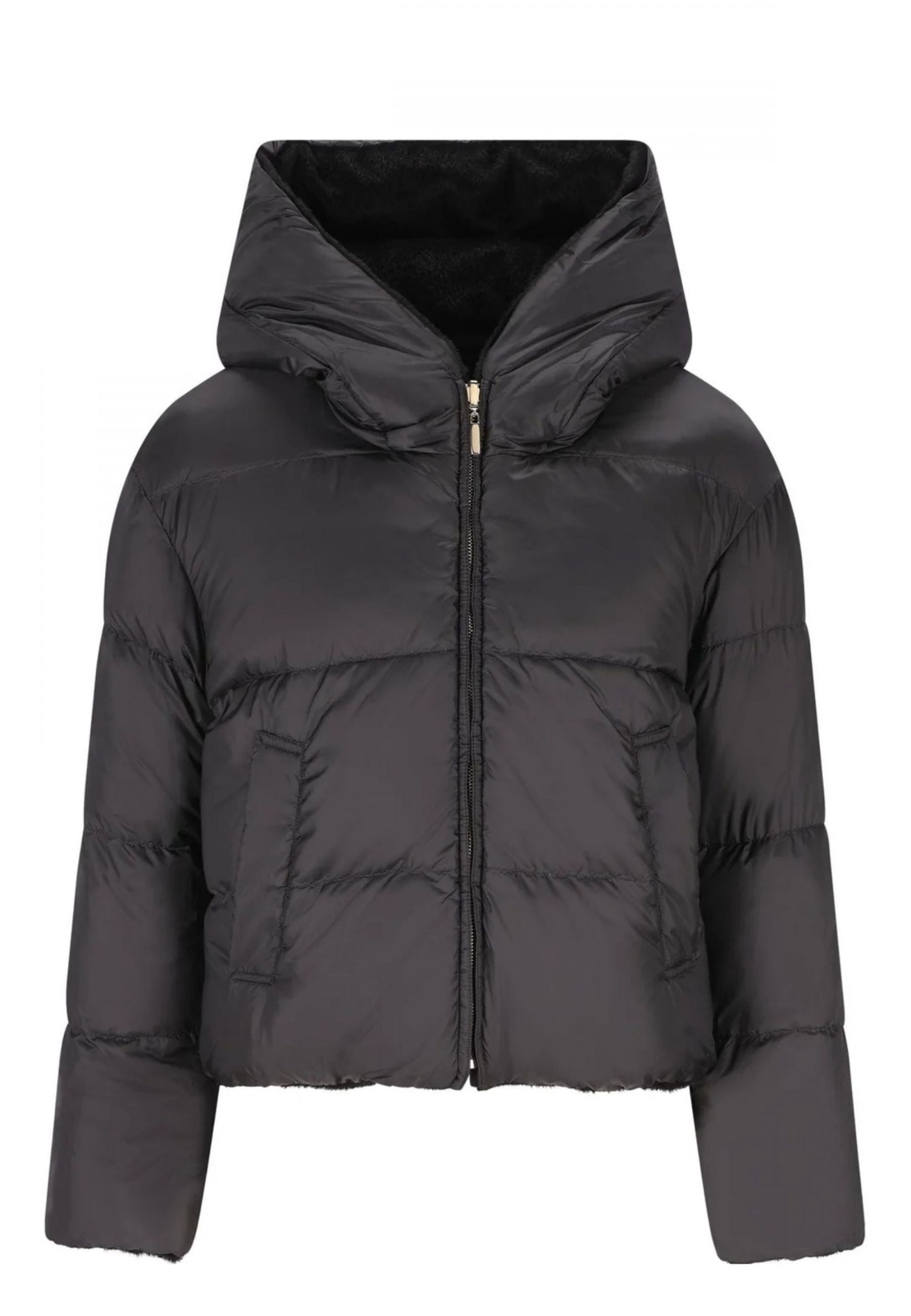 Max Mara The Cube Olly - Giubbotto Reversibile in Alpaca e Piumino 