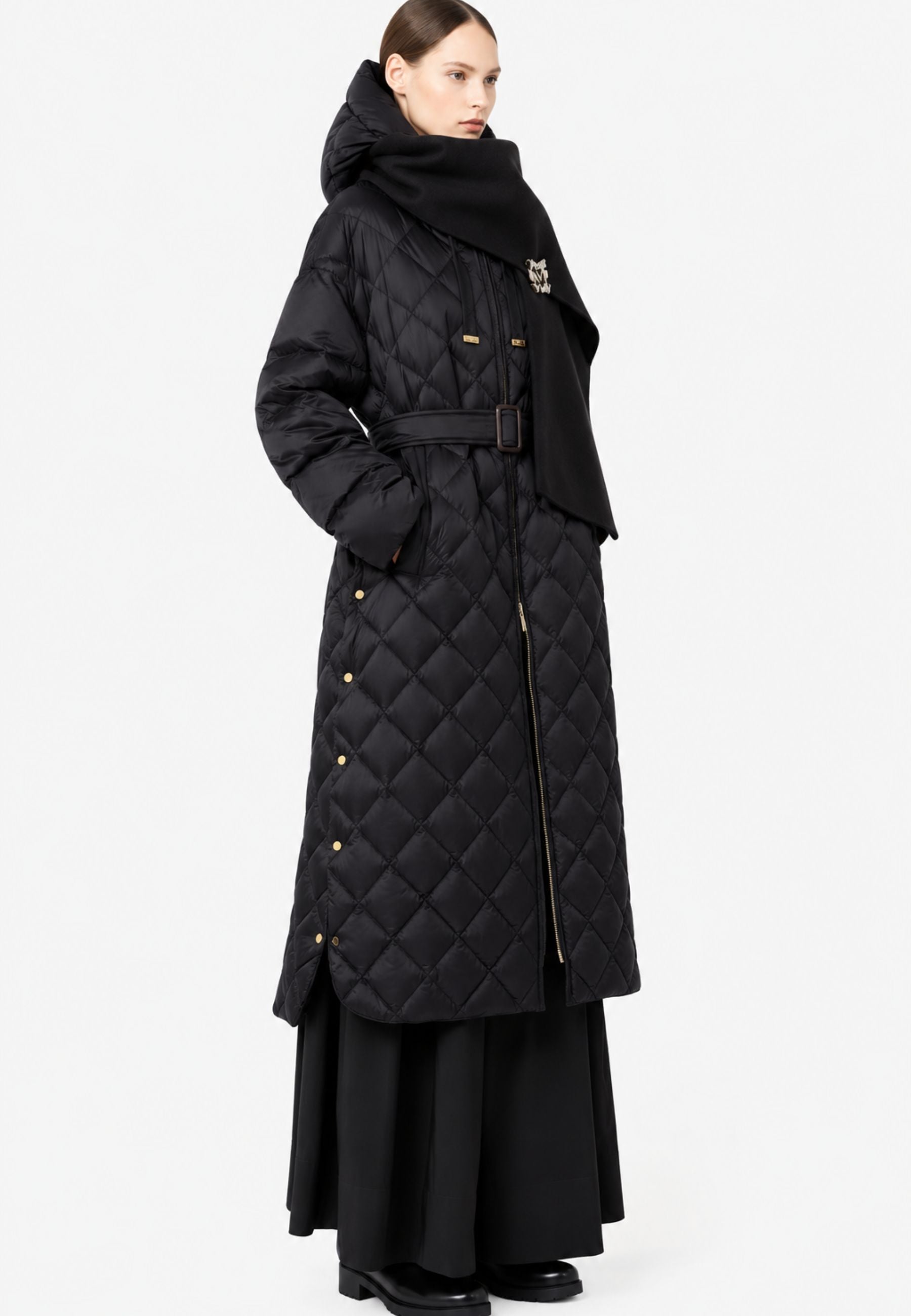 Max Mara The Cube Trepar - Piumino Lungo Impermeabile 