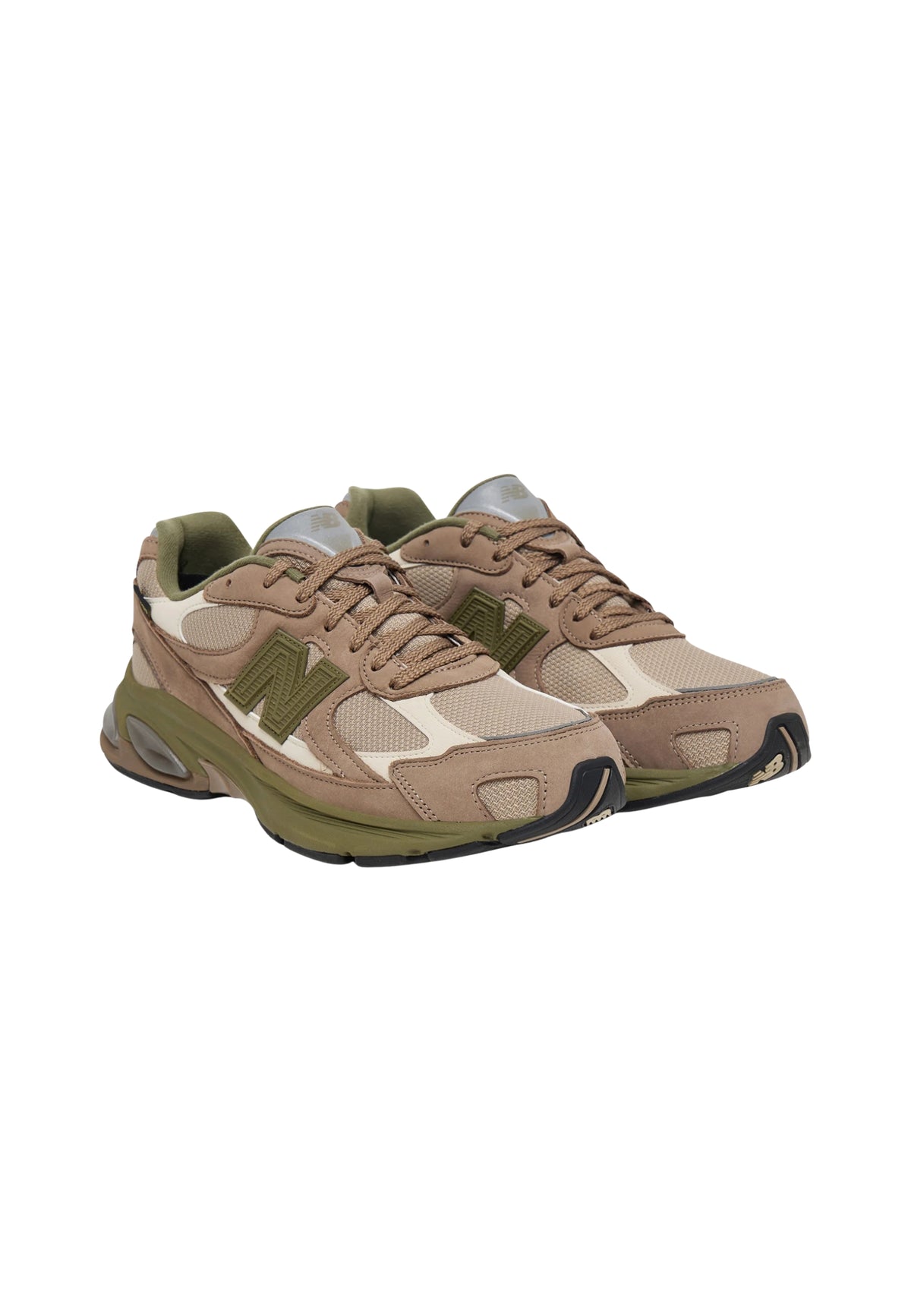 New Balance ABZORB 2010 GORE-TEX Sneakers in Mesh e Nabuk Beige e Verde Oliva 