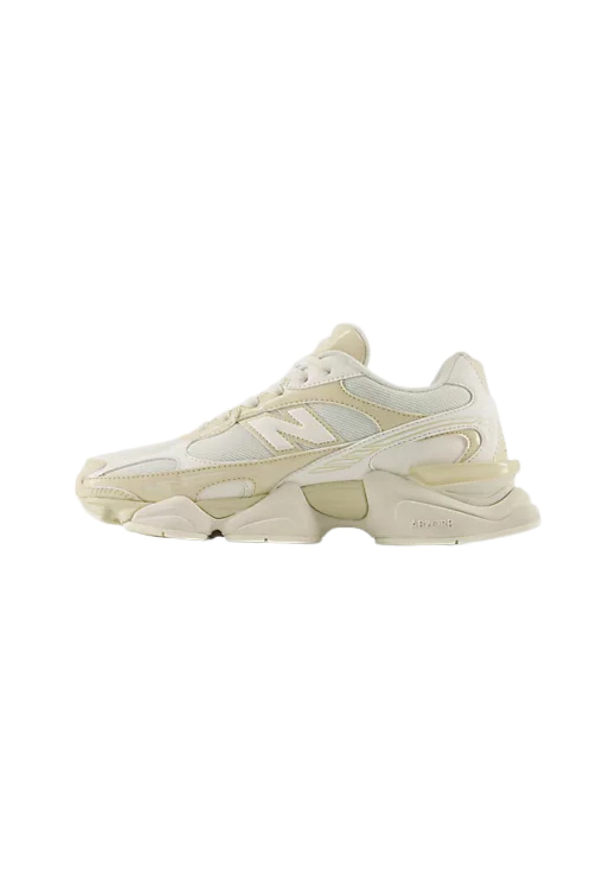 New Balance 9060R Sneakers in Mesh e Materiale Sintetico Bianco Crema 