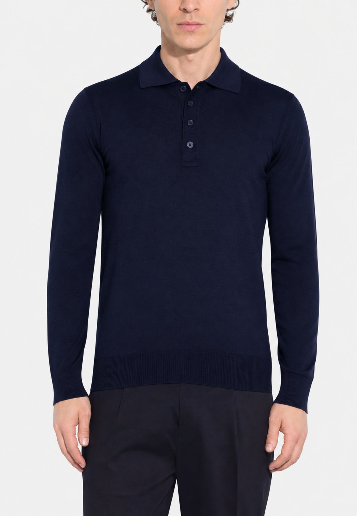 Paolo Pecora - Maglia Polo Uomo in Lana Merinos Extrafine 