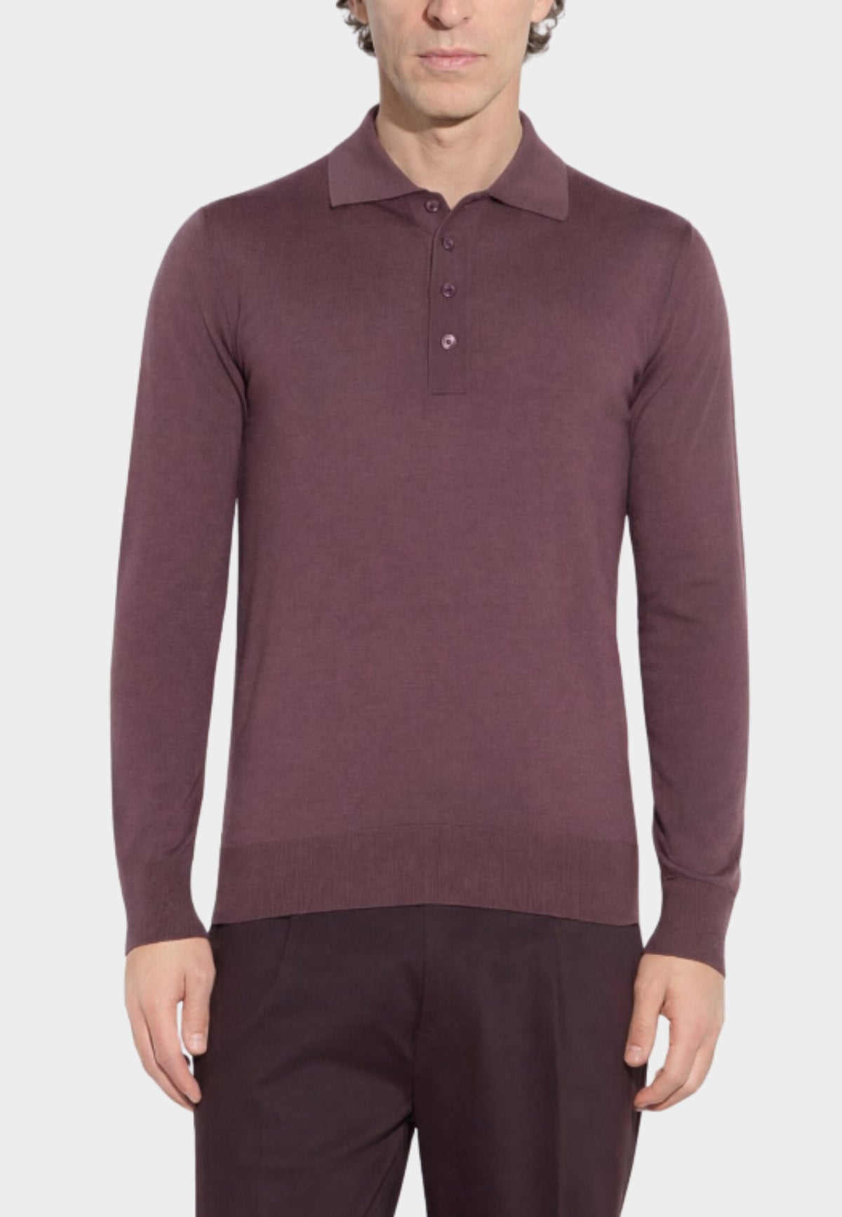 Paolo Pecora - Maglia Polo Uomo in Lana Merinos Extrafine 