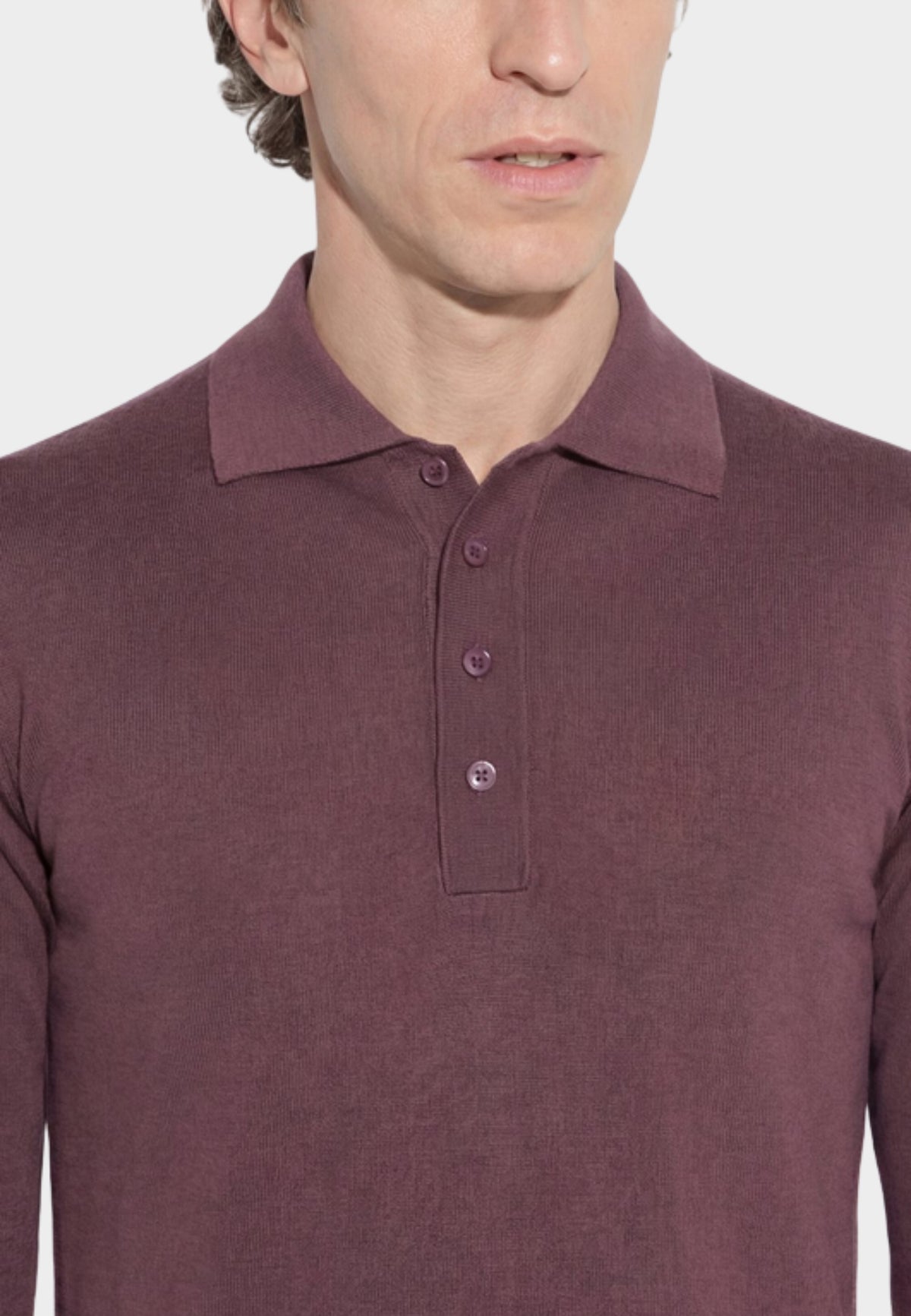 Paolo Pecora - Maglia Polo Uomo in Lana Merinos Extrafine 