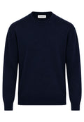 Paolo Pecora - Maglia Uomo Girocollo in 100% Lana Merino - Blu Navy