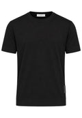 Paolo Pecora - T-Shirt Uomo Regular in Jersey di Cotone Bielastico - Nero